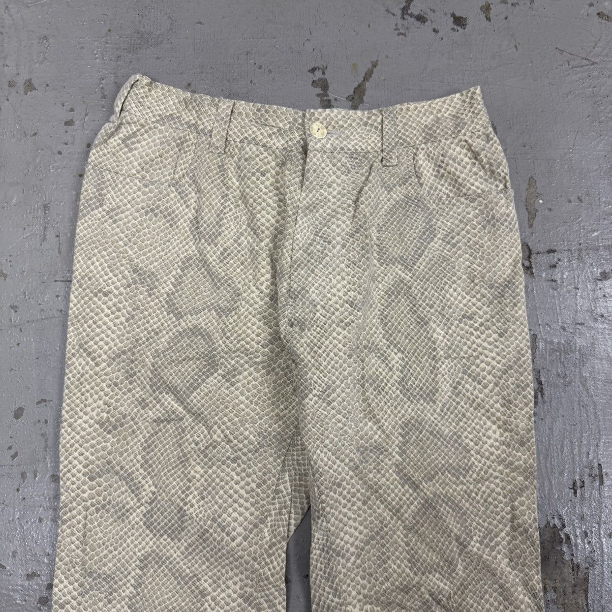 Yasuyuki Ishii Yasuyuki Ishii Inspired Snakeskin print Pants Size US 28 / EU 44 - 3 Thumbnail