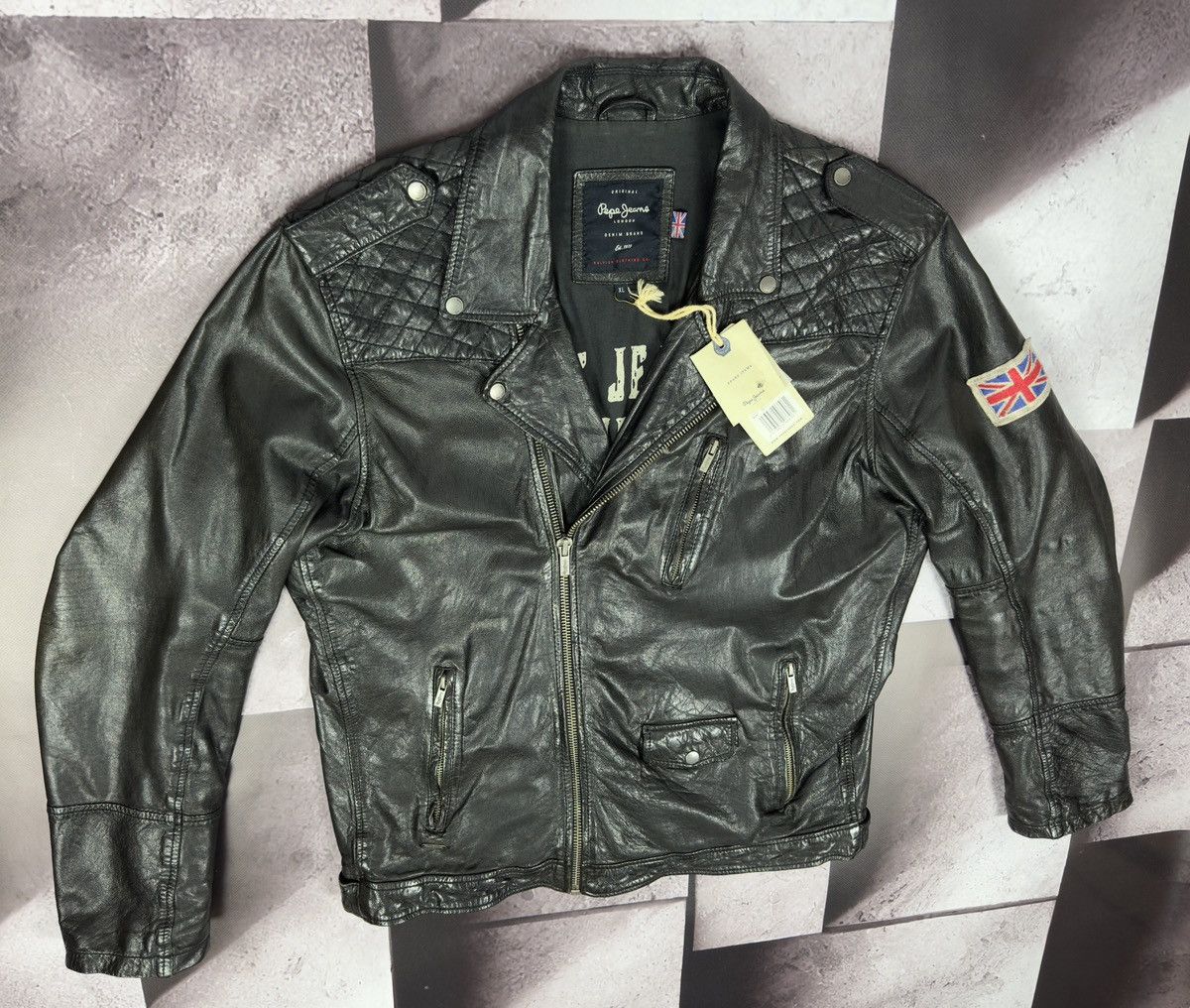 Other × Pepe Jeans × Vintage Pepe Jeans Lather Jacket Size US XL / EU 56 / 4 - 3 Thumbnail
