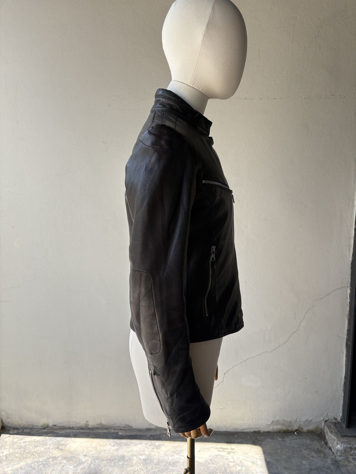 Prada Prada sport vintage leather biker zip jacket Size ONE SIZE - 10 Thumbnail