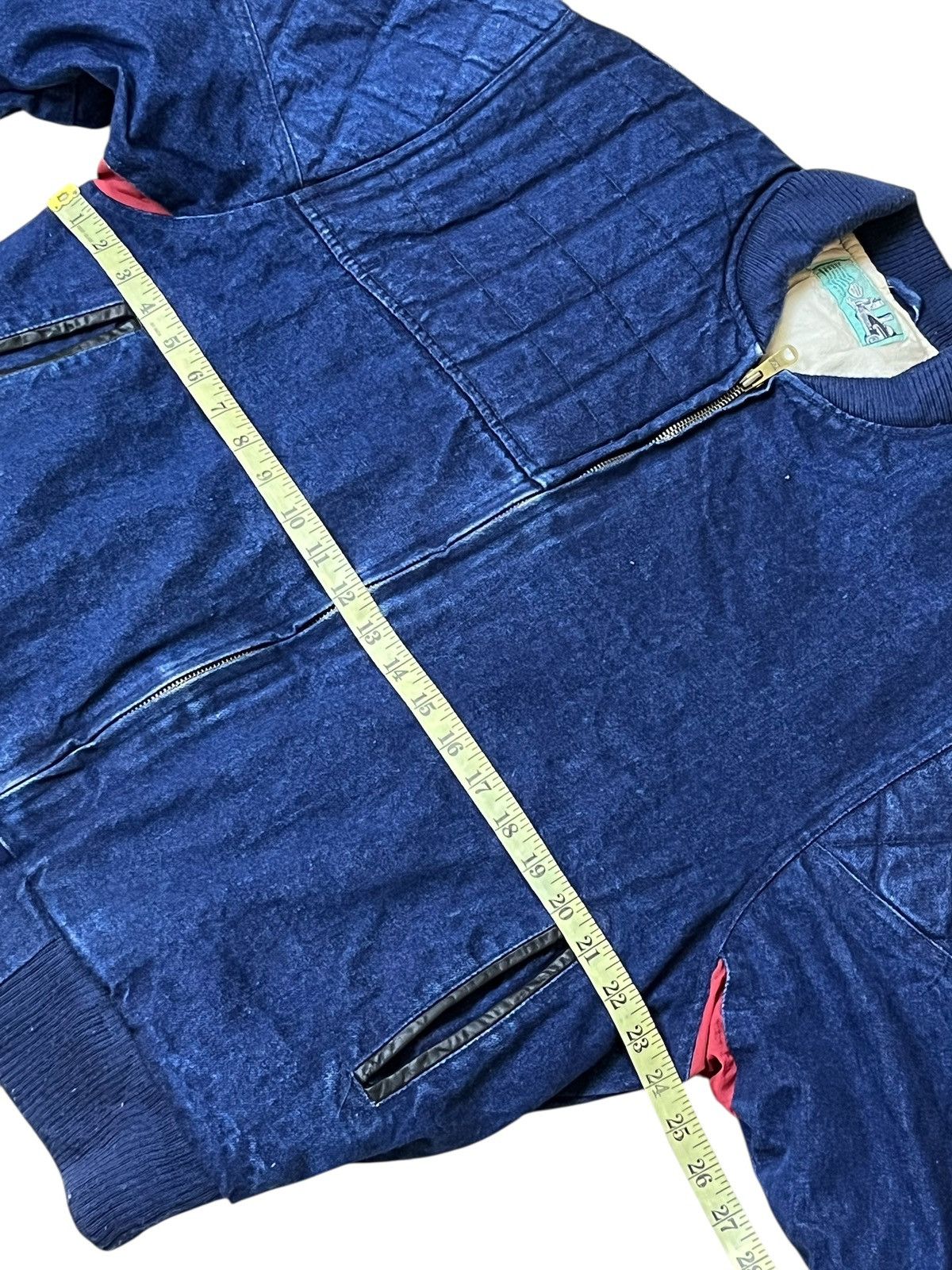 Toyo Enterprises Vintage 80s SUN VALLEY urban college boy denim bomber jacket Size US L / EU 52-54 / 3 - 15 Thumbnail