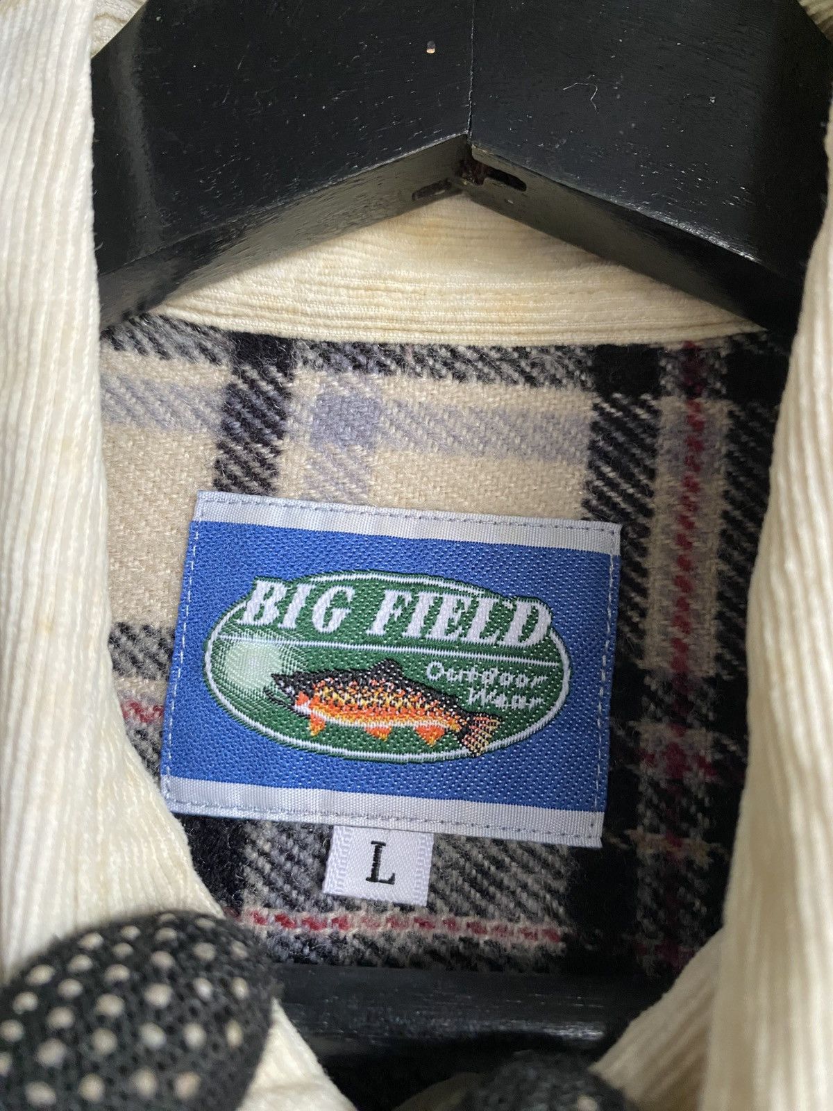 Vintage Vintage Big Field Heavy Flannel Shirt – Corduroy Collar Size US L / EU 52-54 / 3 - 10 Thumbnail