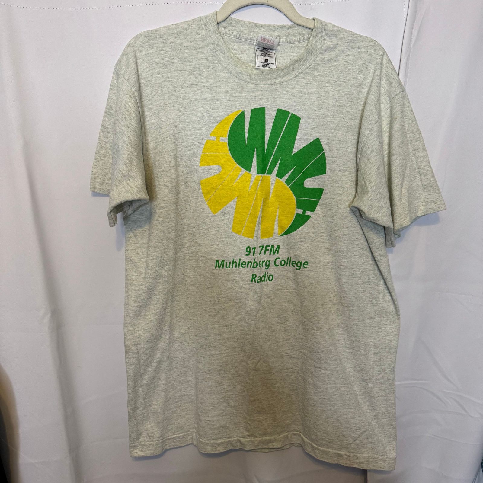 Fruit Of The Loom Vtg Fruit of the Loom Muhlenberg Radio Tee L Single Stitch Size US L / EU 52-54 / 3 - 1 Thumbnail