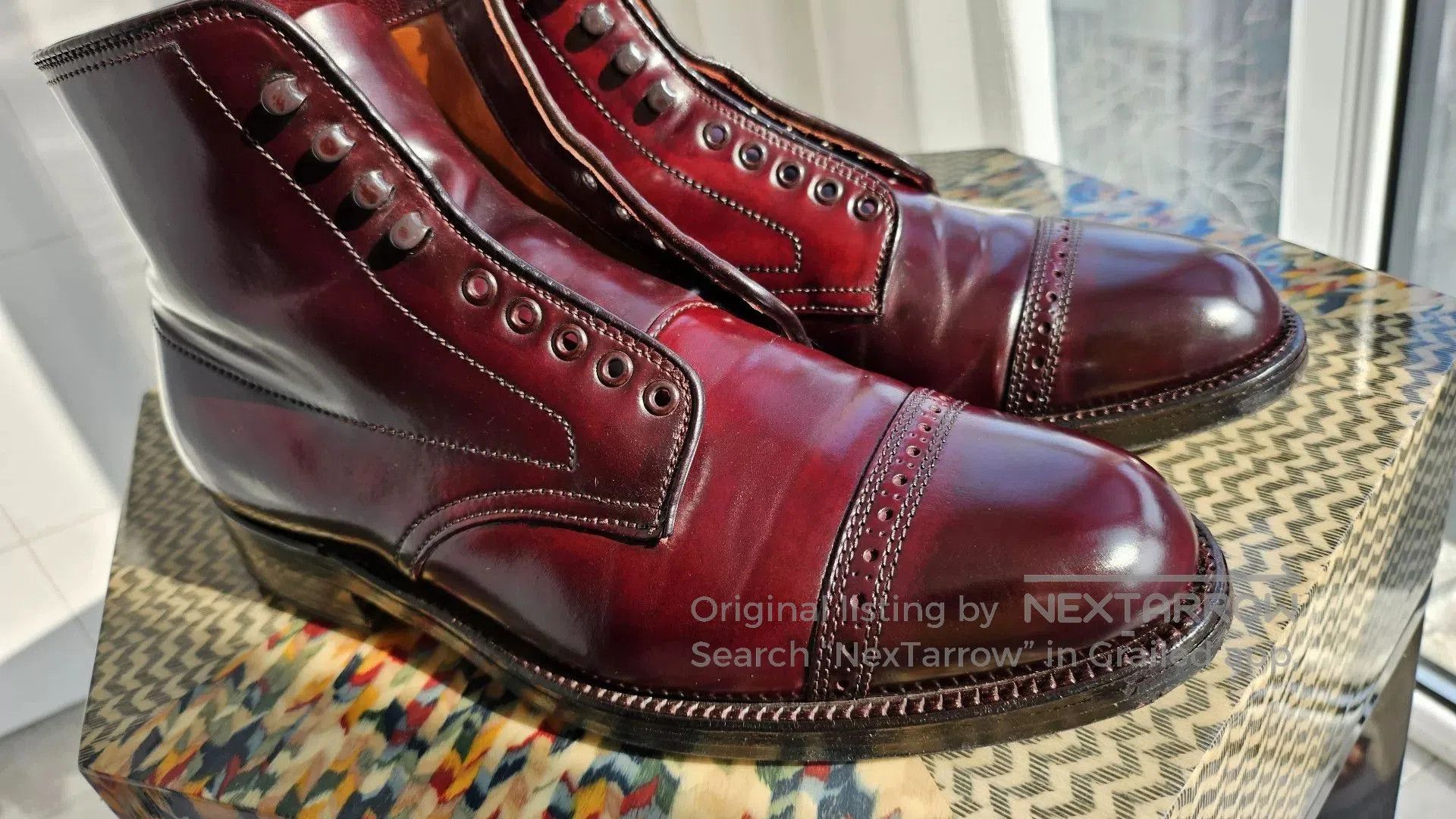 Alden Alden Horween Shell Cordovan Paratrooper Boots. Size US 7.5 / EU 40-41 - 2 Thumbnail