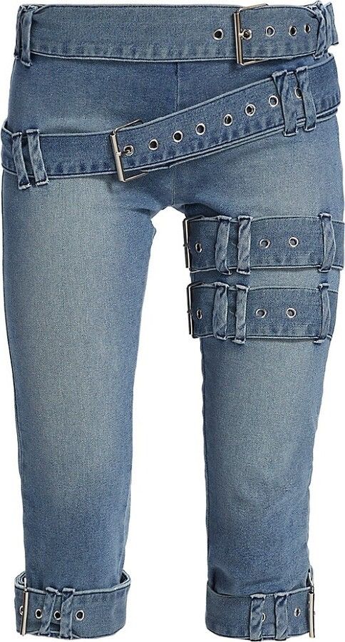 EB Denim EB DENIM Buckle Capri Pants Size 26" / US 2 / IT 38 - 2 Thumbnail