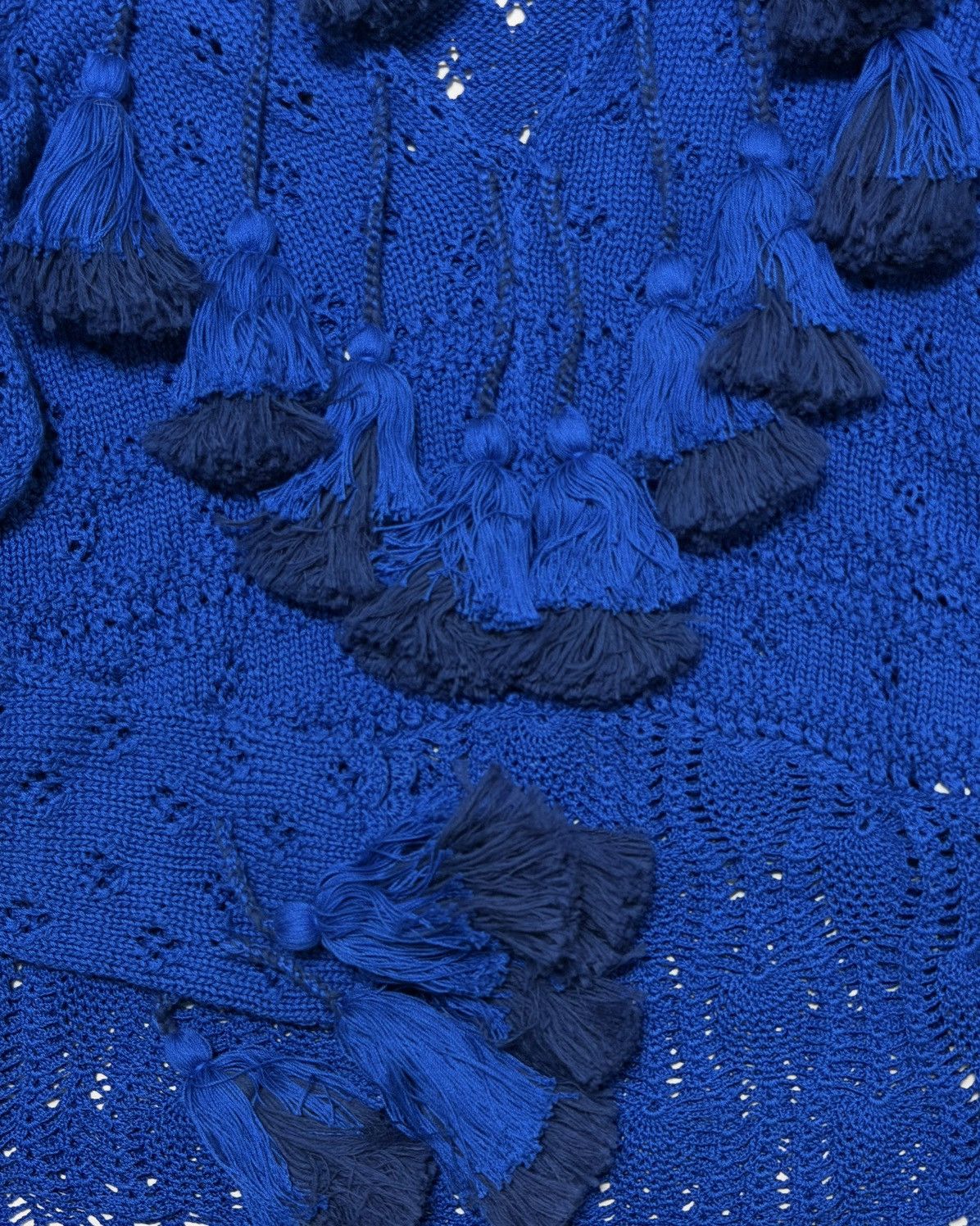 Loewe LOEWE Spring Summer 2019 Tassel-Trim Pointelle Knit Sweater Size M / US 6-8 / IT 42-44 - 5 Thumbnail