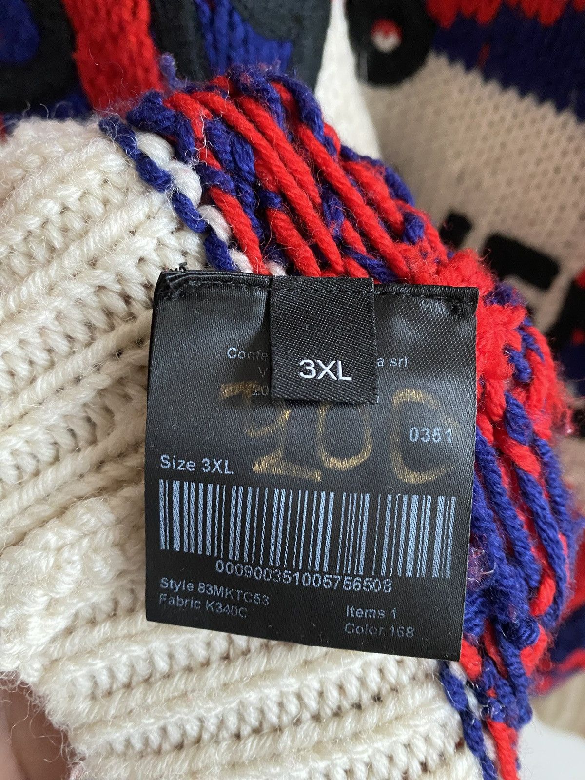 Calvin Klein 205W39NYC × Raf Simons CK205W39NYC FW18 Handmade Star Cable Knit Wool by Raf Simons Size US XXL / EU 58 / 5 - 4 Thumbnail