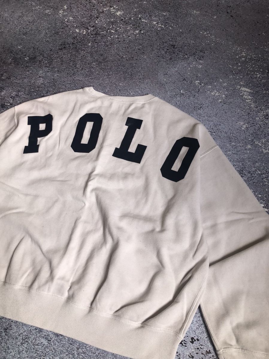 Polo Ralph Lauren × Vintage Polo Ralph Lauren Y2K Big Logo Polo Sweatshirt Size L / US 10 / IT 46 - 9 Thumbnail