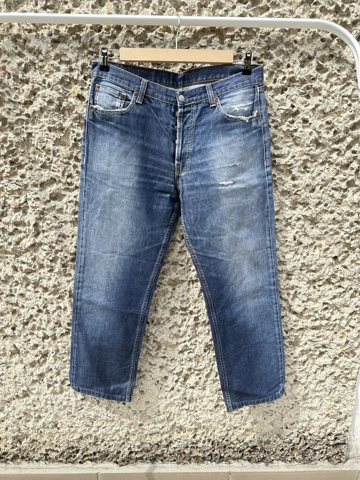 Levi's × Vintage Vintage 2000s Levis 501 acid washed 34x36 denim Size US 34 / EU 50 - 1 Thumbnail