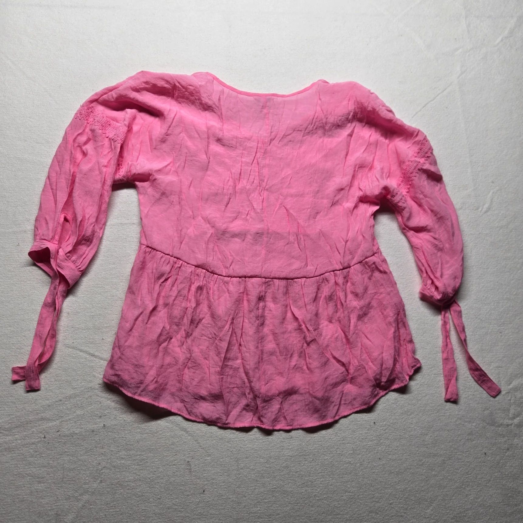 Vintage VINTAGE Cato Blouse Shirt Adult Women's Size M Long Sleeve Solid Pink Size M / US 6-8 / IT 42-44 - 7 Thumbnail