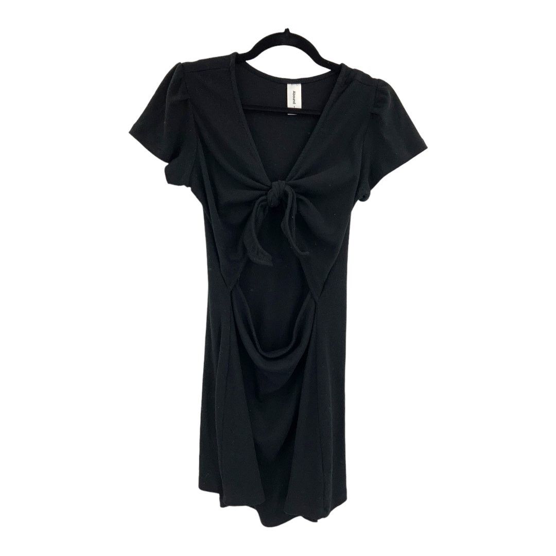 Other Abound Black Tie Front Rib Knit Dress Size Large NWOT Size L / US 10 / IT 46 - 3 Thumbnail