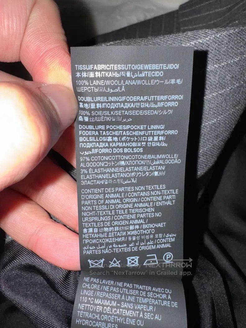 Saint Laurent Paris Saint Laurent Paris Flannel Double-breasted Men's Suit Jac Size US S / EU 44-46 / 1 - 6 Thumbnail