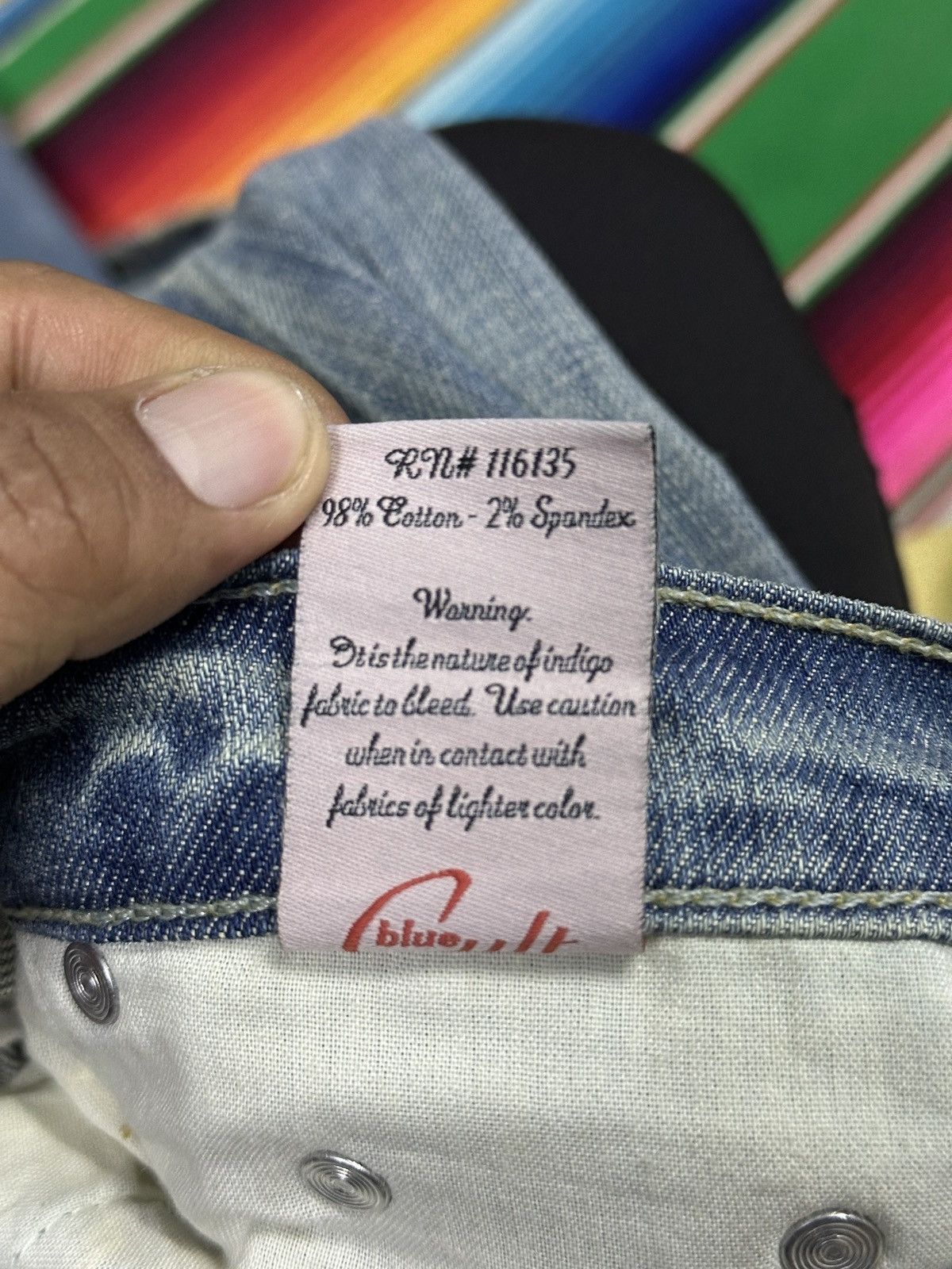 If Six Was Nine Vintage 90s Style Blue Cult Bootcut 💥❗️ Size US 29 - 8 Thumbnail