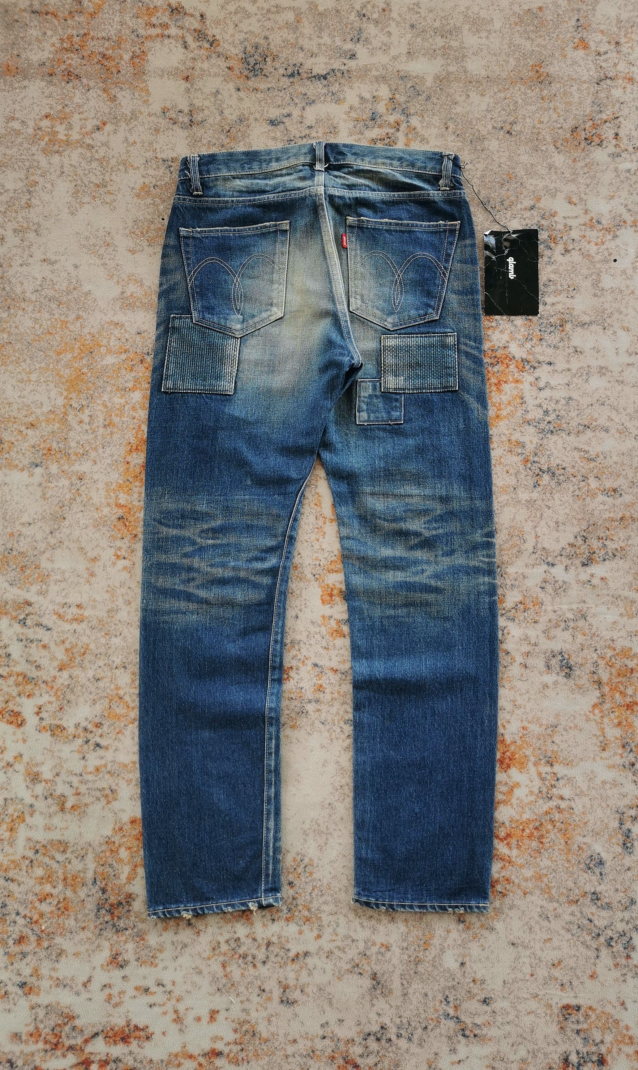 Comme des Garcons Glamp Selvedge Patchwork Jeans STYLE comme des garcons 32x31 Size US 32 / EU 48 - 3 Thumbnail