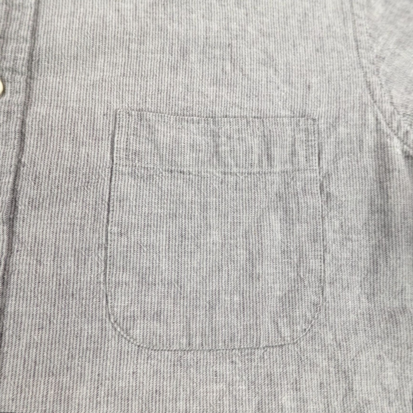 Taylor Stitch Taylor Stitch Shirt Men Small Size 38 Gray Linen Striped Button-Up Long Sleeve Casual Size US S / EU 44-46 / 1 - 3 Thumbnail