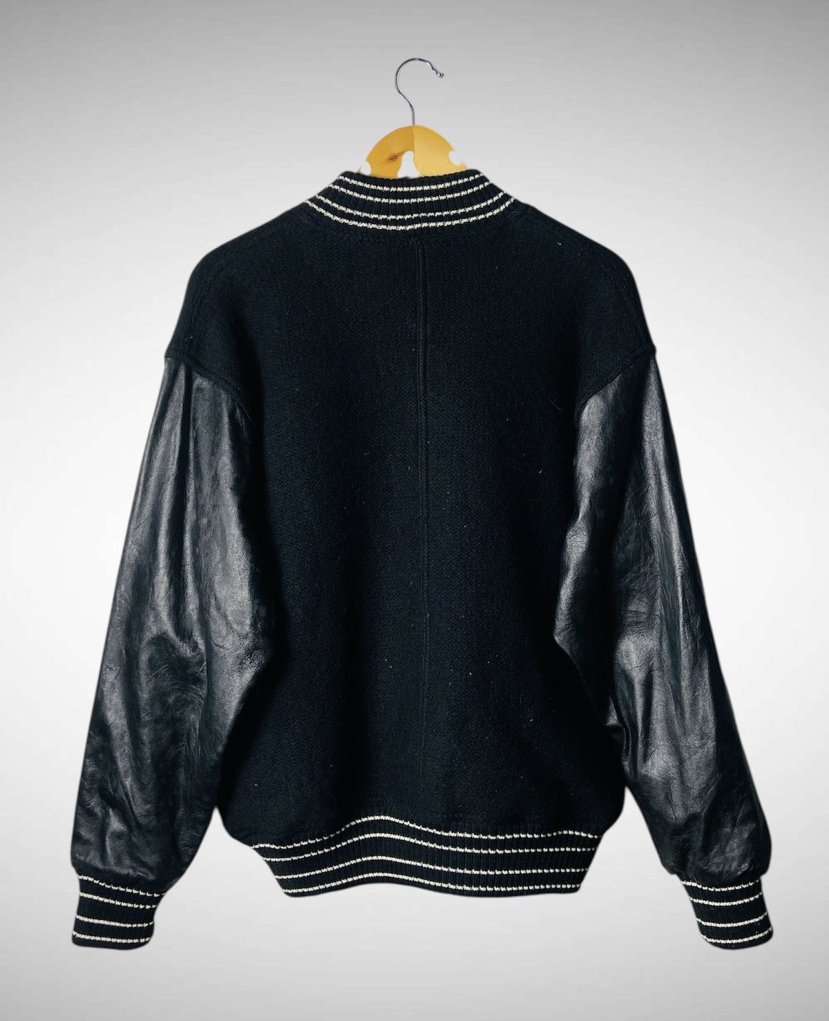 Japanese Brand Vintage Sister Boy (Uncle Bob) Wool Leather Varsity Jacket Size US XL / EU 56 / 4 - 3 Thumbnail