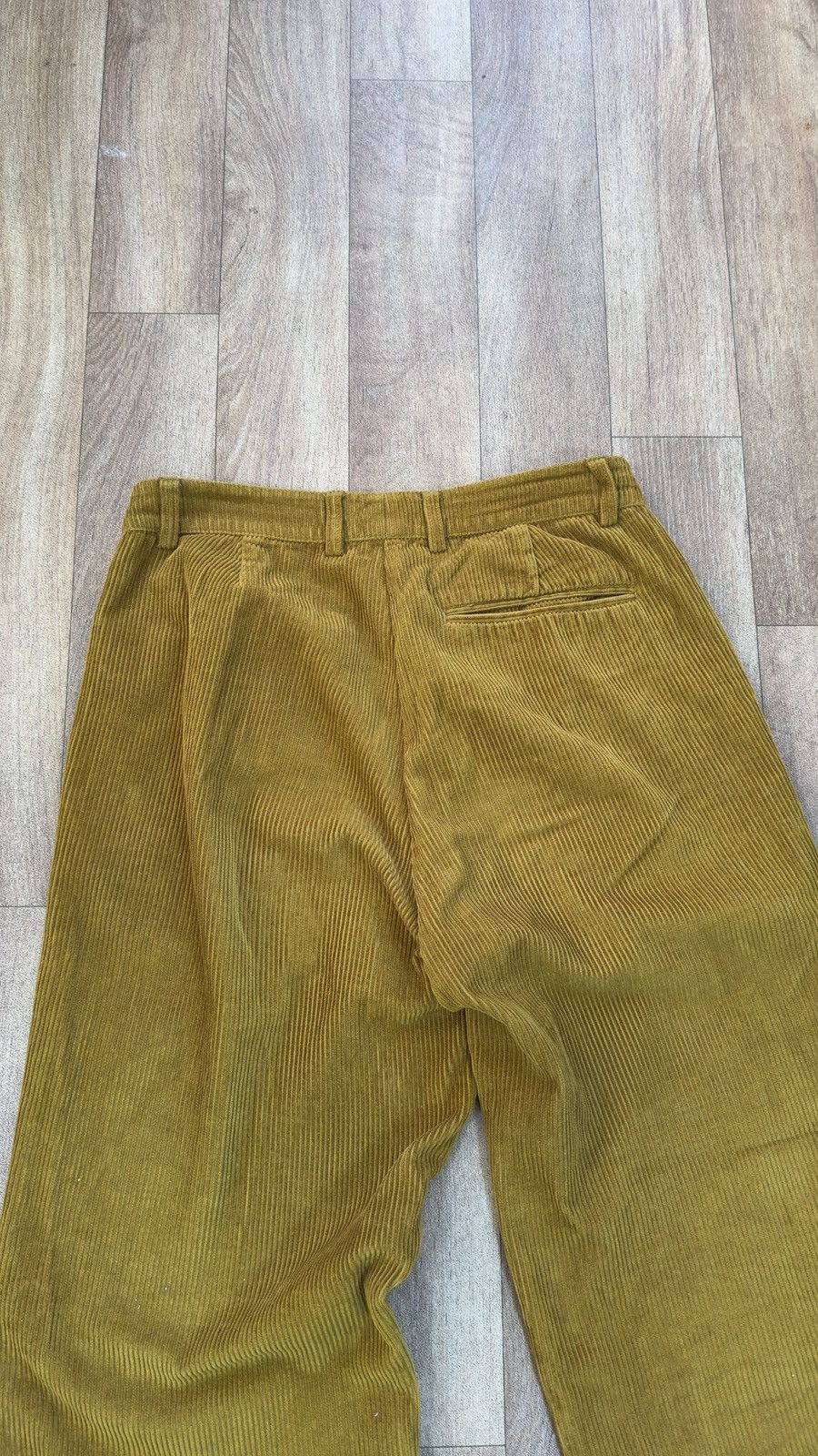 Folk Folk Mustard Yellow Corduroy Trousers Pants Pleated Wide Leg Size US 32 / EU 48 - 7 Thumbnail