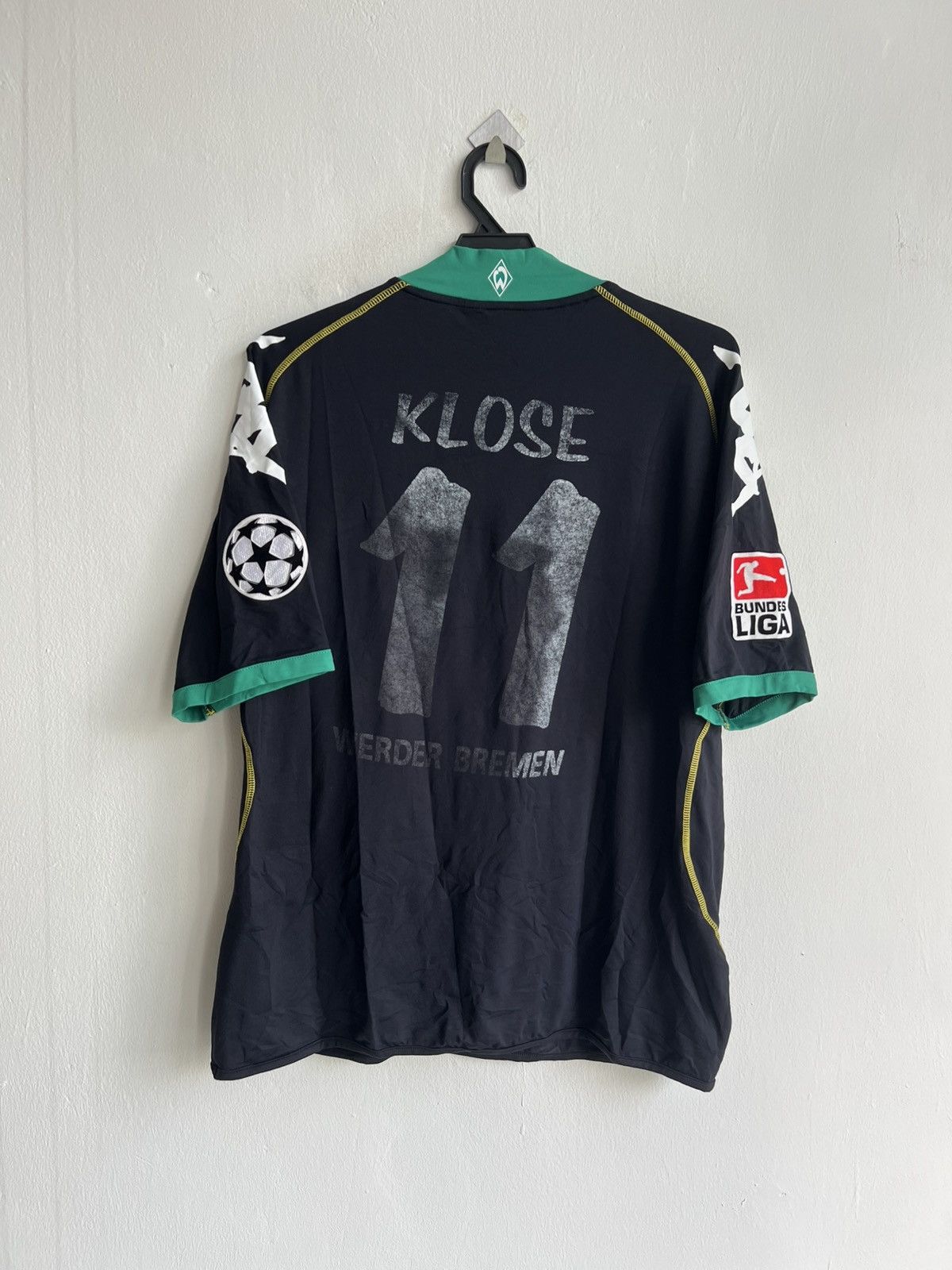 Kappa Kappa 06-07 SV Werder Bremen *we win!* #Klose 3rd Kit Jersey Size US XL / EU 56 / 4 - 2 Thumbnail