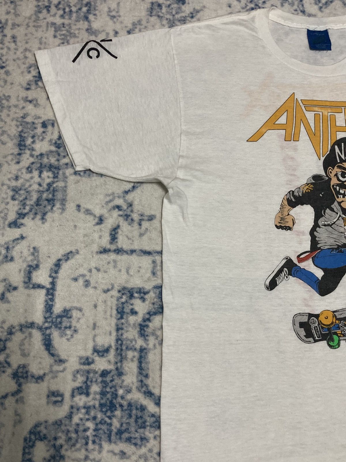 Band Tees Vintage 80’s Anthrax Size US L / EU 52-54 / 3 - 5 Thumbnail