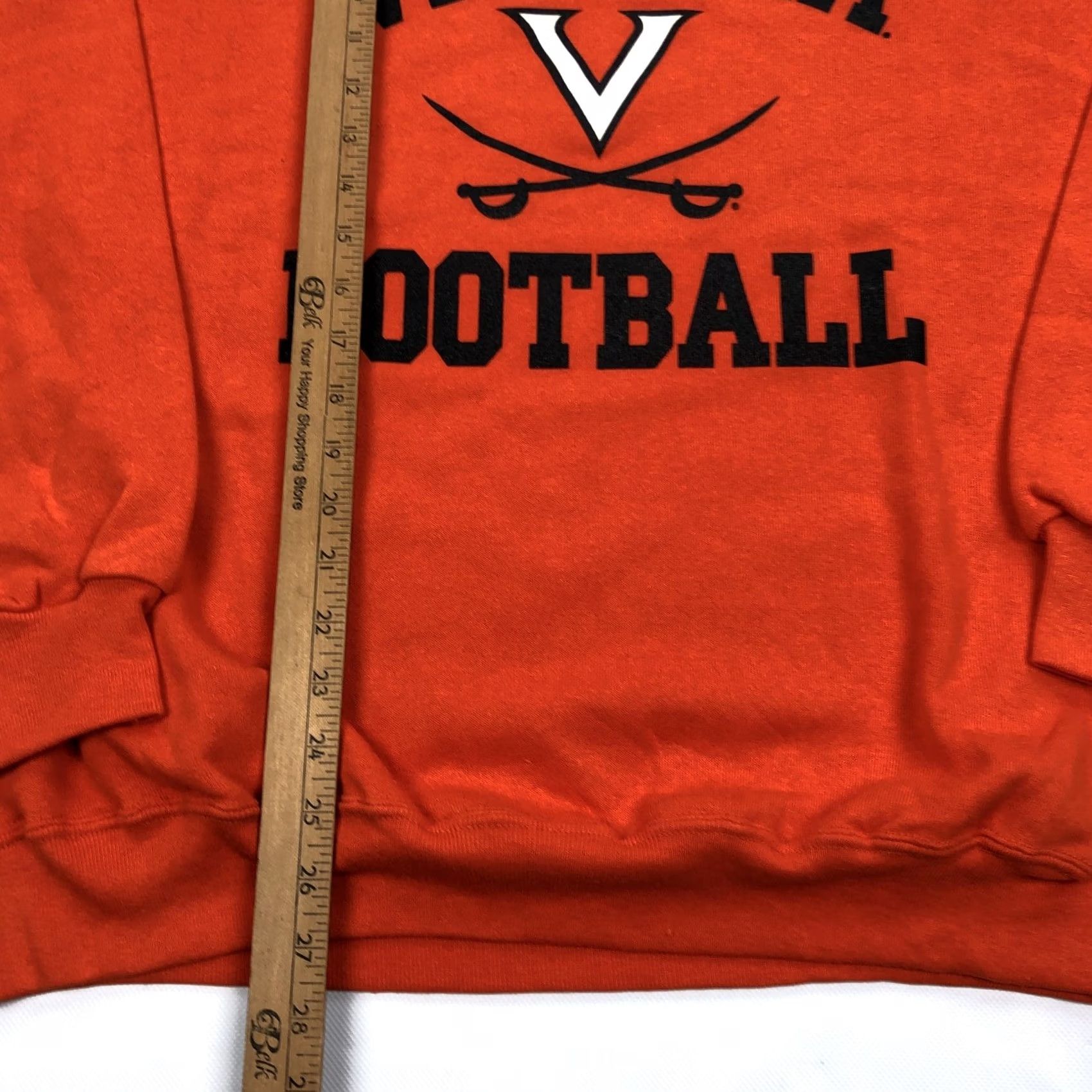 Vintage VINTAGE Cotton Exchange Virginia Football Sweatshirt Mens L Orange USA 90s Size US L / EU 52-54 / 3 - 3 Thumbnail
