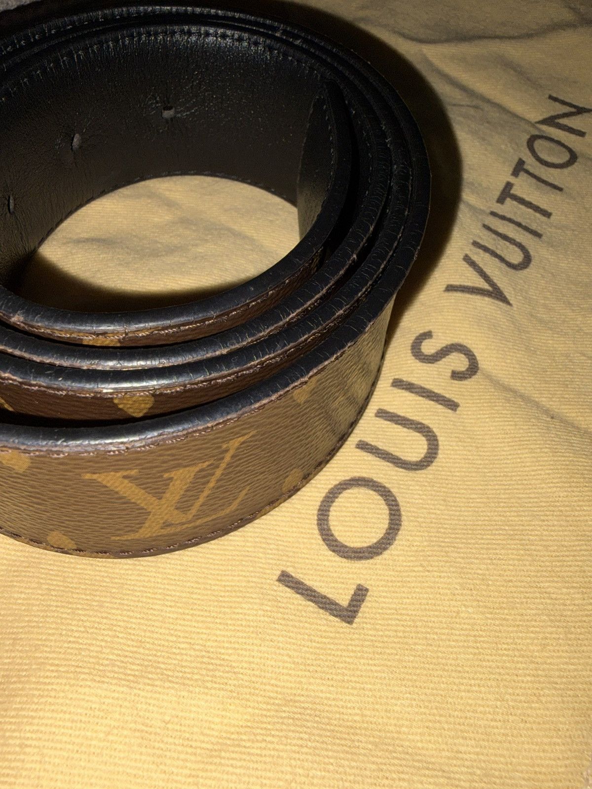 Louis Vuitton Brown Louis Vuitton Monogram Reversible Belt Size 34 - 5 Thumbnail