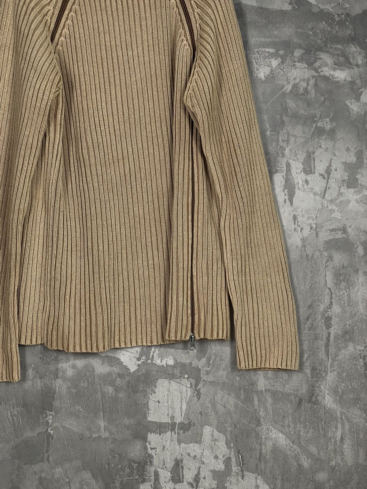 Vintage Y2K VTG Japanese style 3D striped knit sweater D&G style Size US L / EU 52-54 / 3 - 6 Thumbnail