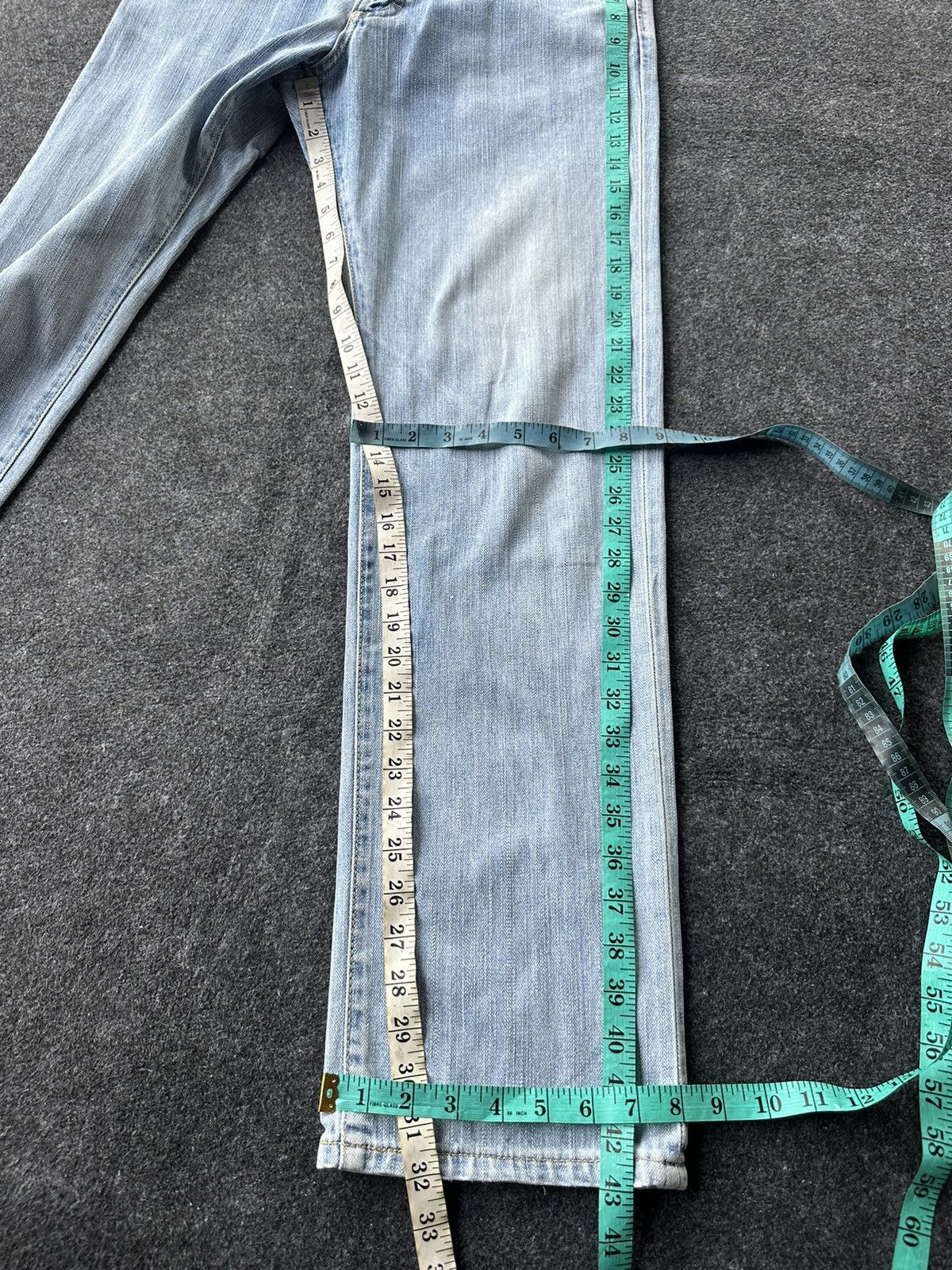 Fadeless × Vintage × Wrangler Wrangler Vintage Light Blue Washed Denim D193 Size US 30 / EU 46 - 14 Thumbnail