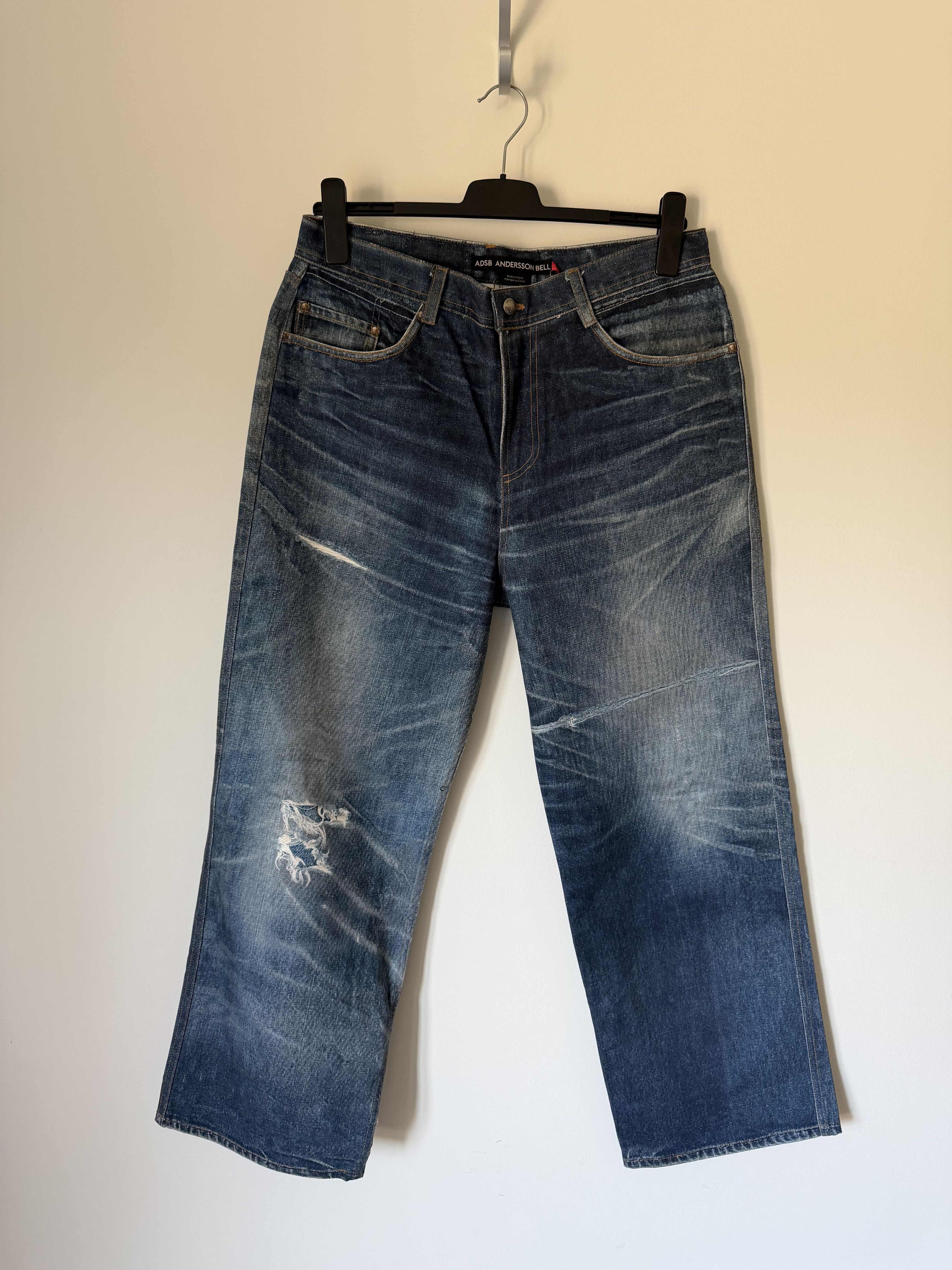 Andersson Bell Andersson Bell Tromp L'oeil Printed Jeans in Blue Size US 34 / EU 50 - 1 Thumbnail