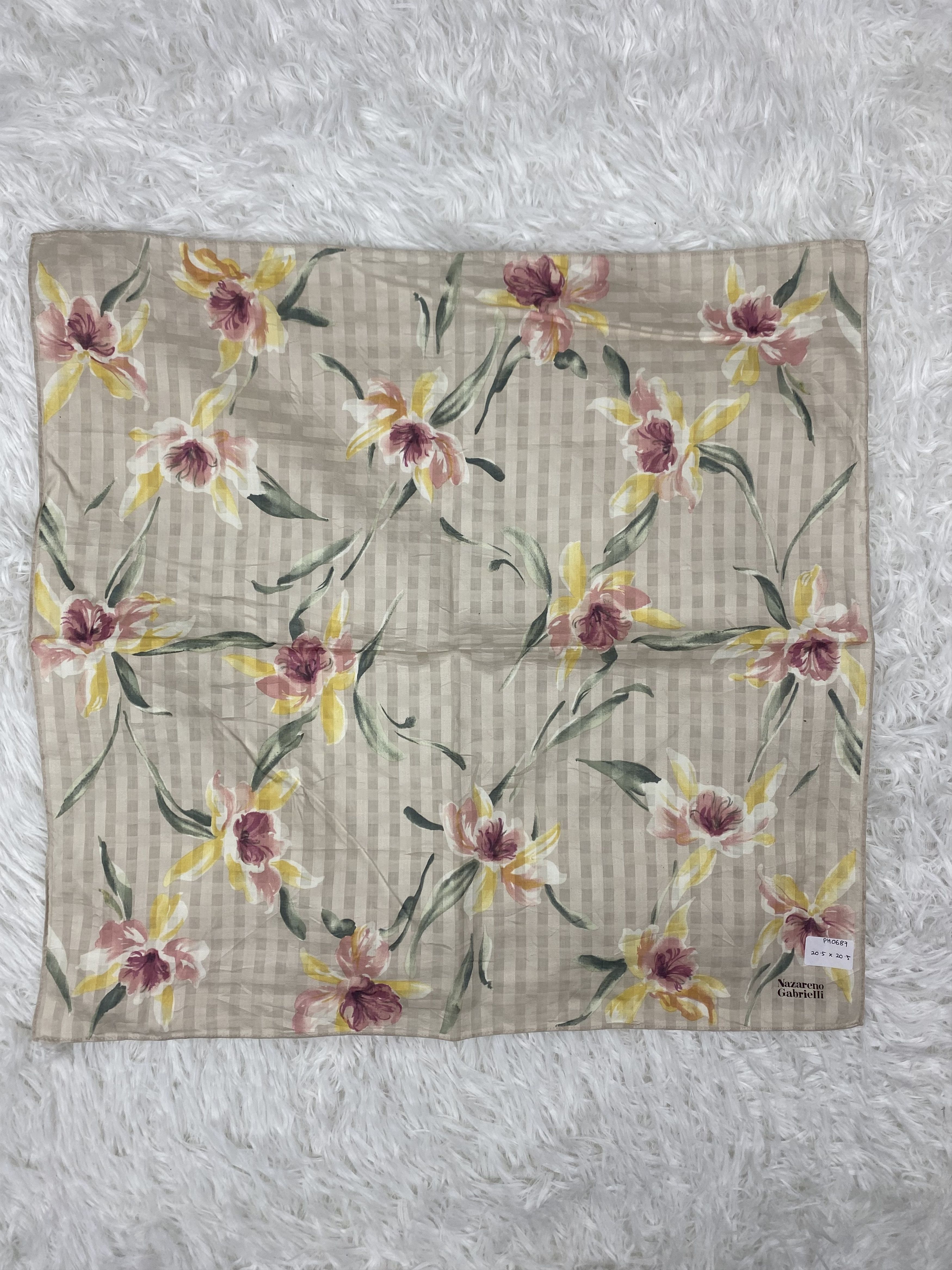 Nazareno Gabrielli × Vintage Vintage Nazareno Gabrielli Handkerchief Neckerchief PH0687 Size ONE SIZE - 3 Thumbnail