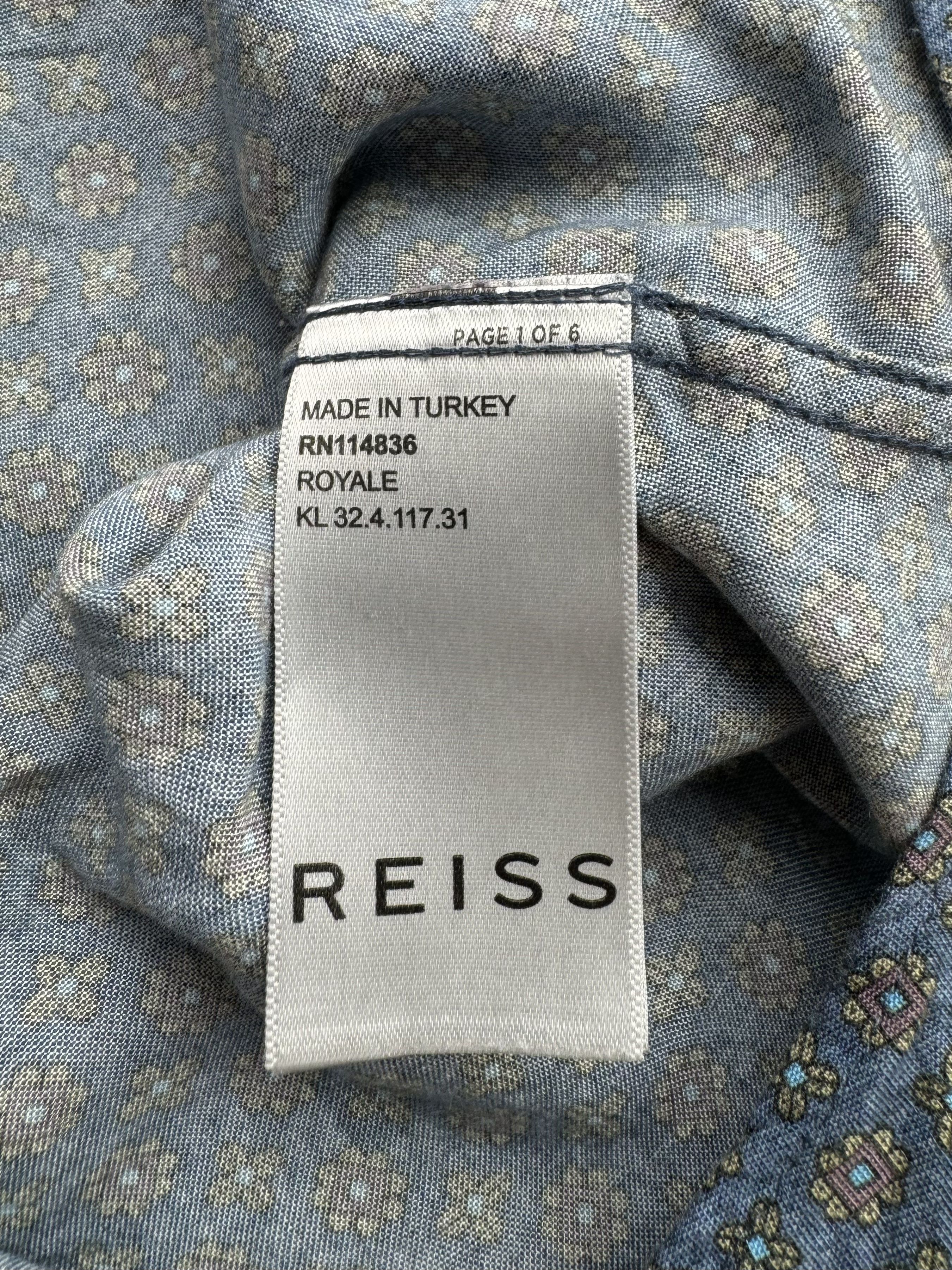 Reiss Reiss Printed Slim Fit Shirt Long Sleeve (461) Size US XL / EU 56 / 4 - 5 Thumbnail