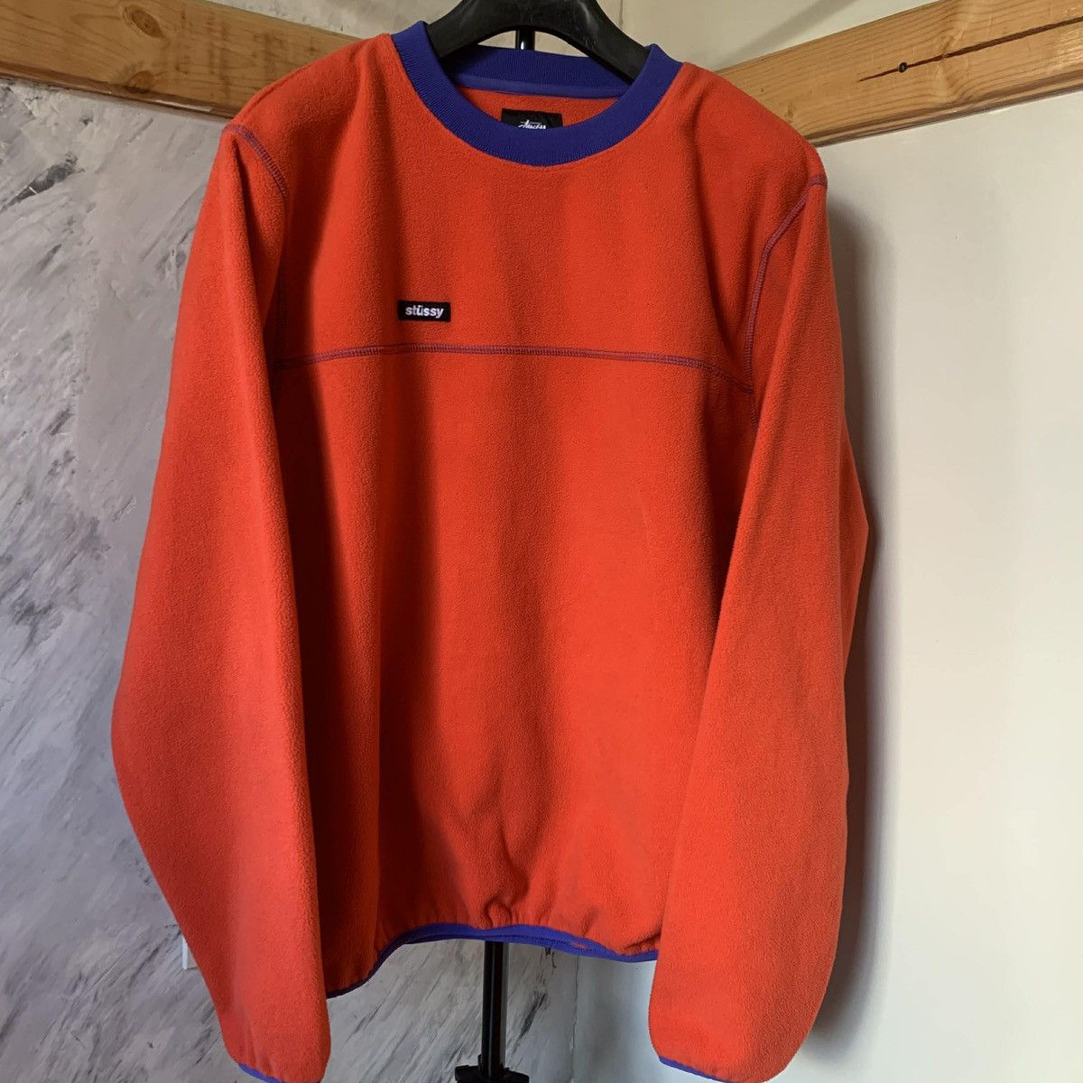 Stussy Vintage 80’s Stüssy Polar Fleece Crew Neck Sweatshirt Size US L / EU 52-54 / 3 - 1 Thumbnail