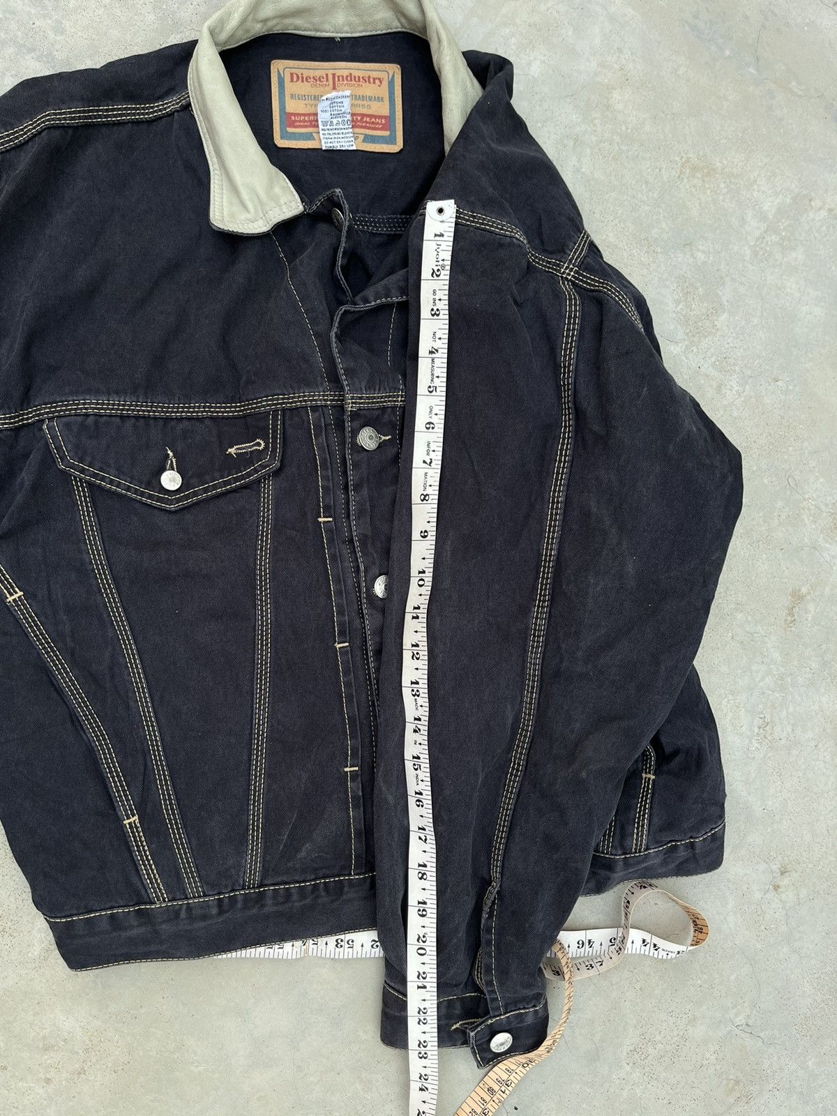 Diesel × Vintage RARE DIESEL INDUSTRY DENVER WORKWEAR DENIM JACKET 90s Size US S / EU 44-46 / 1 - 6 Thumbnail