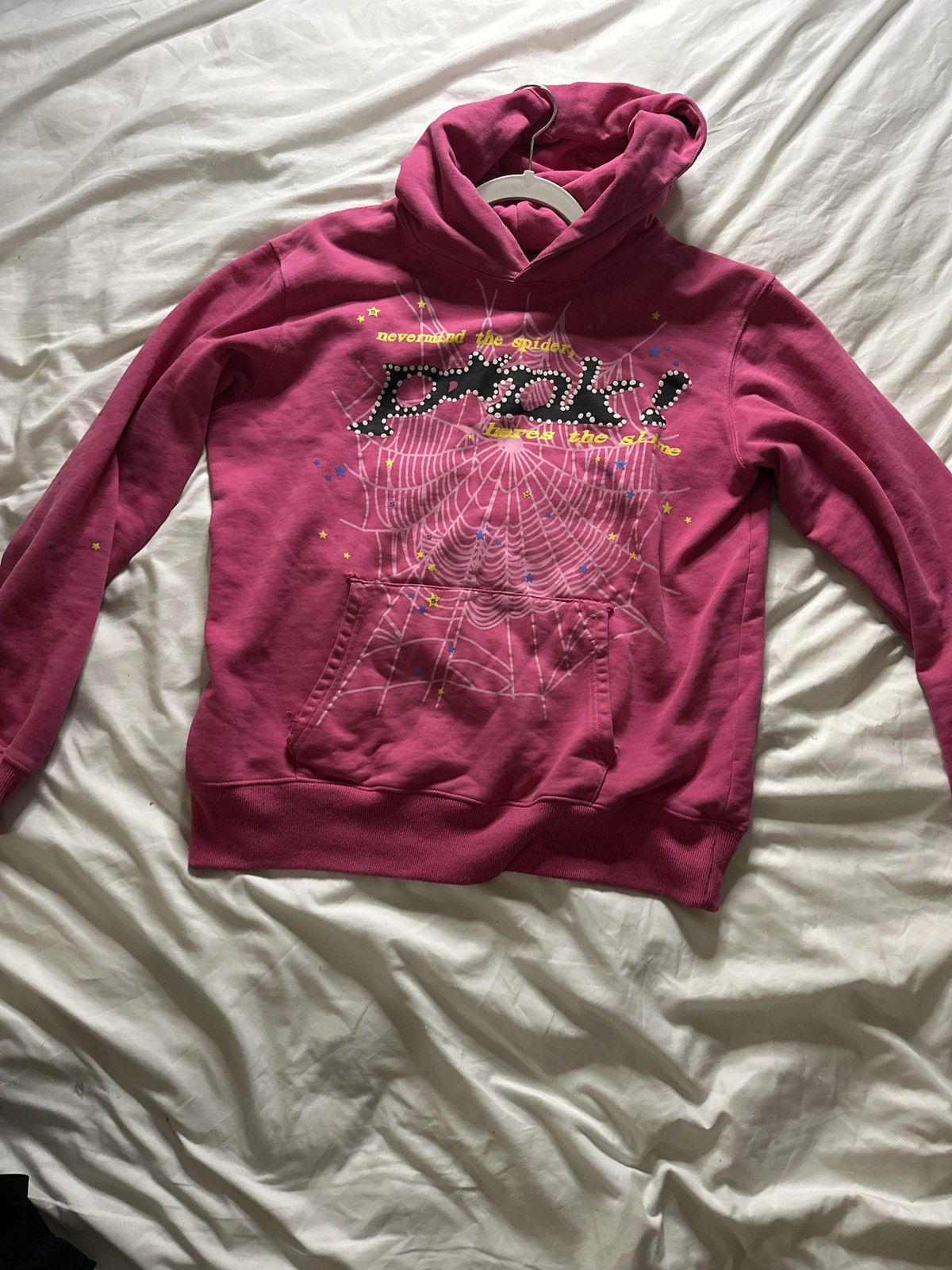 Other Authentic used Pink Sp5der Hoodie Size US S / EU 44-46 / 1 - 2 Thumbnail