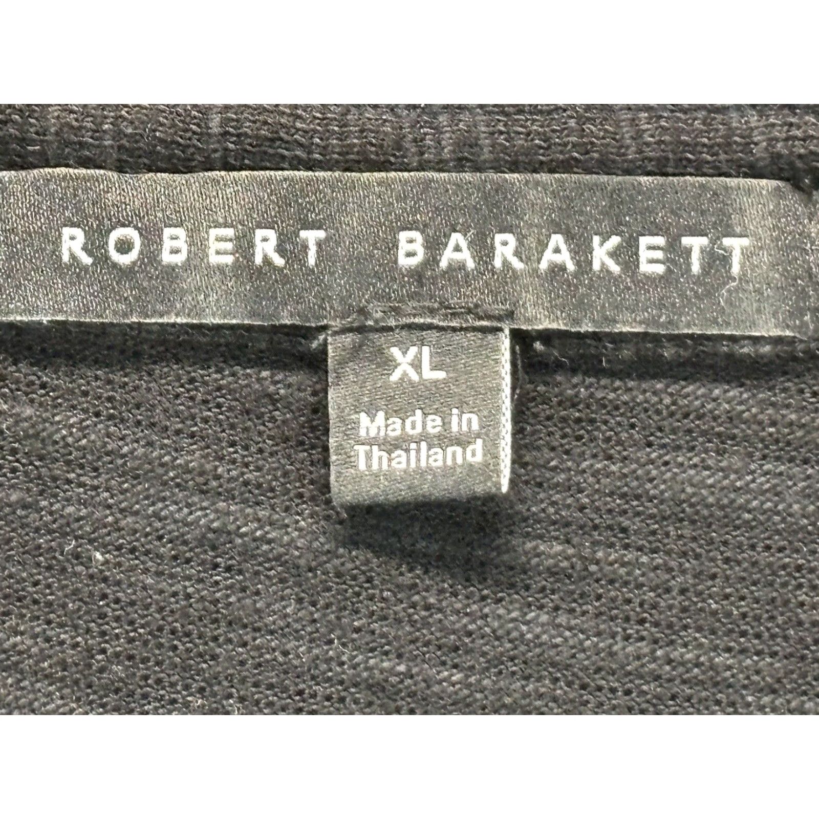 Vintage Rob Barakett Mens Long Sleeve Polo Shirt XL Black Lightweight Cotton Size US XL / EU 56 / 4 - 4 Thumbnail