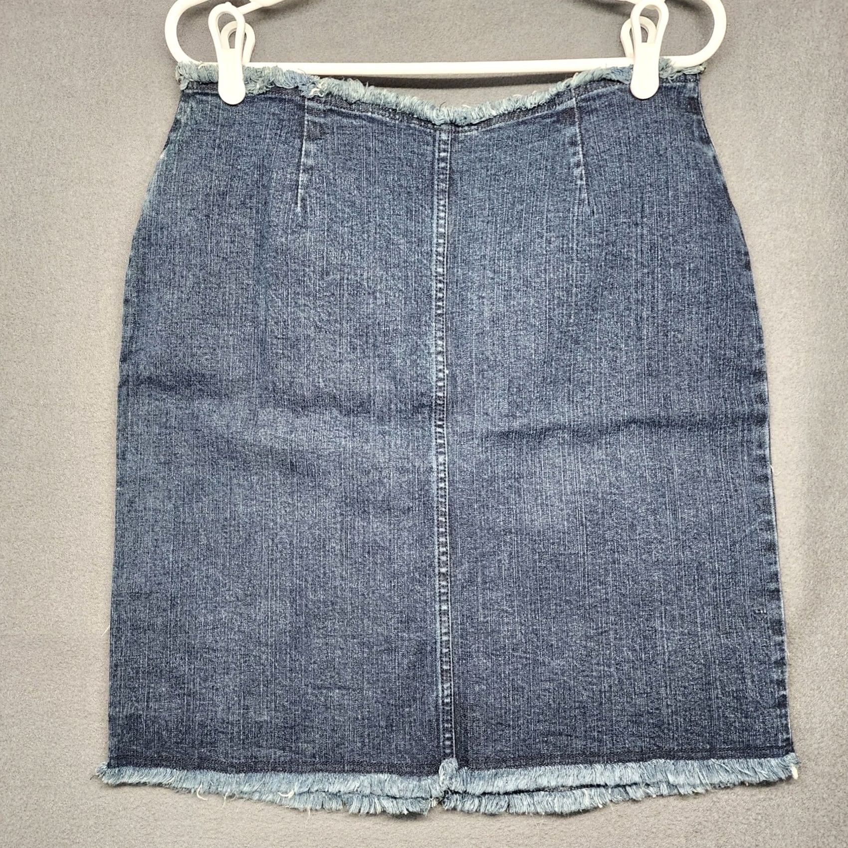 Vintage VINTAGE L.A. Blues Skirt Women 14 Blue Denim Stretch Casual 90s Y2K Size 36" / US 14 / IT 50 - 2 Thumbnail