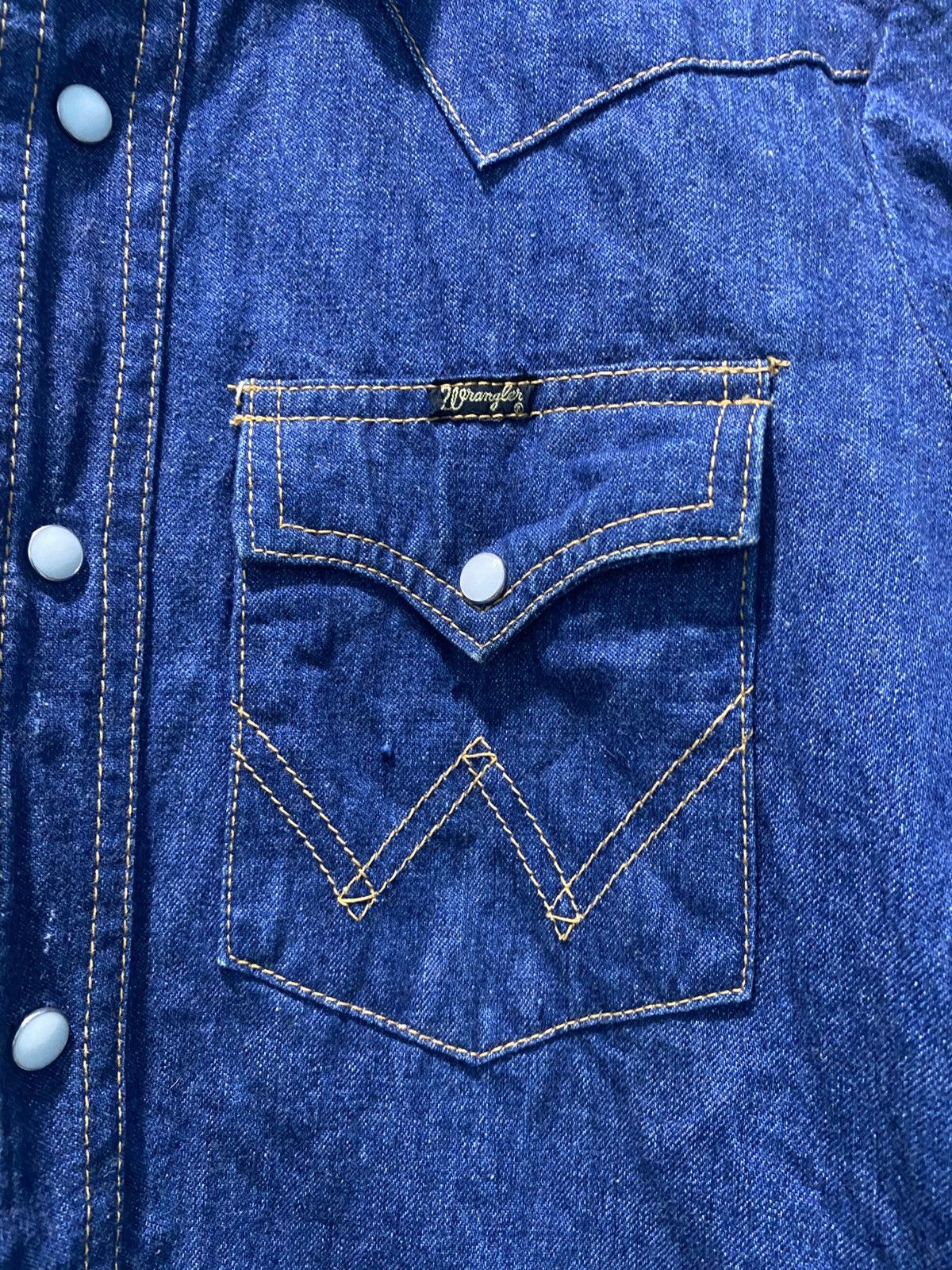 Wrangler Vintage 90s Wrangler Denim Western Shirt Size US M / EU 48-50 / 2 - 8 Thumbnail