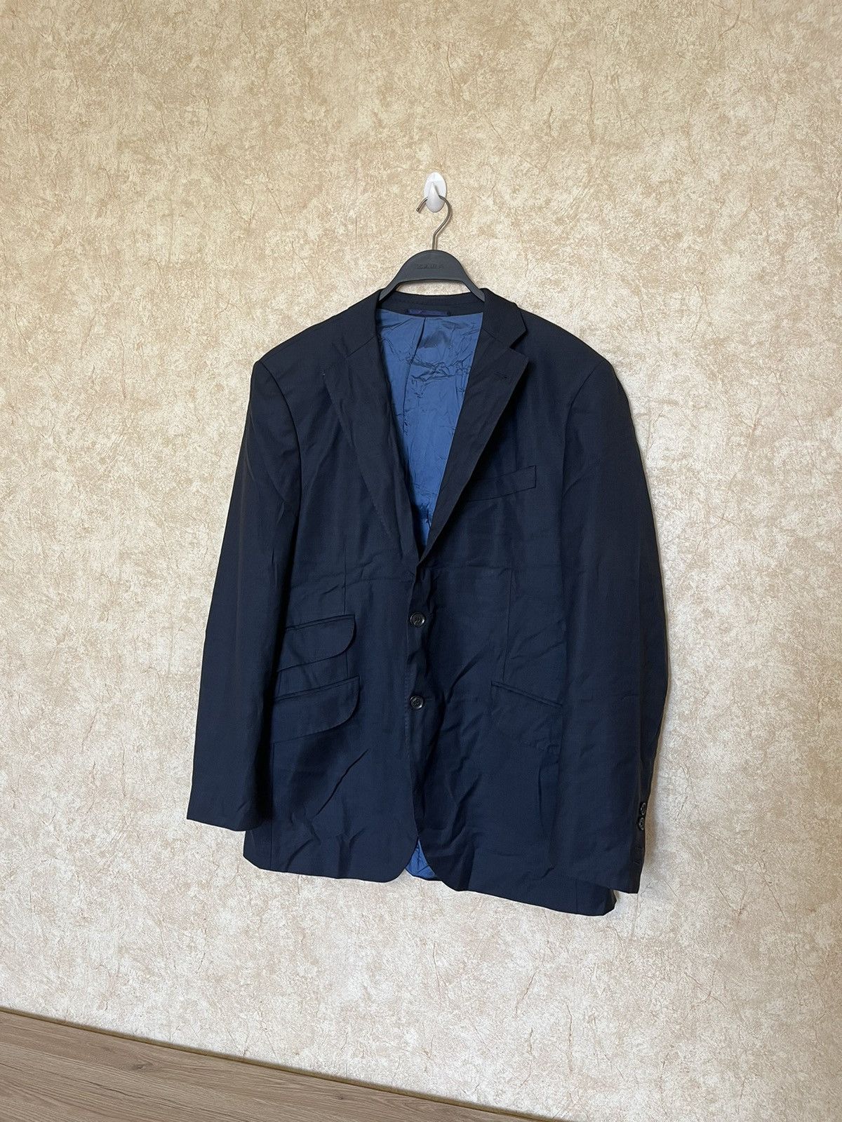 Loro Piana Hackett Chelsea Blue Worsted Loro Piana US44 Blazer Jacket ...