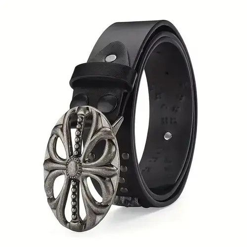 Other PU Leather Belt Riveted 120 cm Size ONE SIZE - 3 Thumbnail