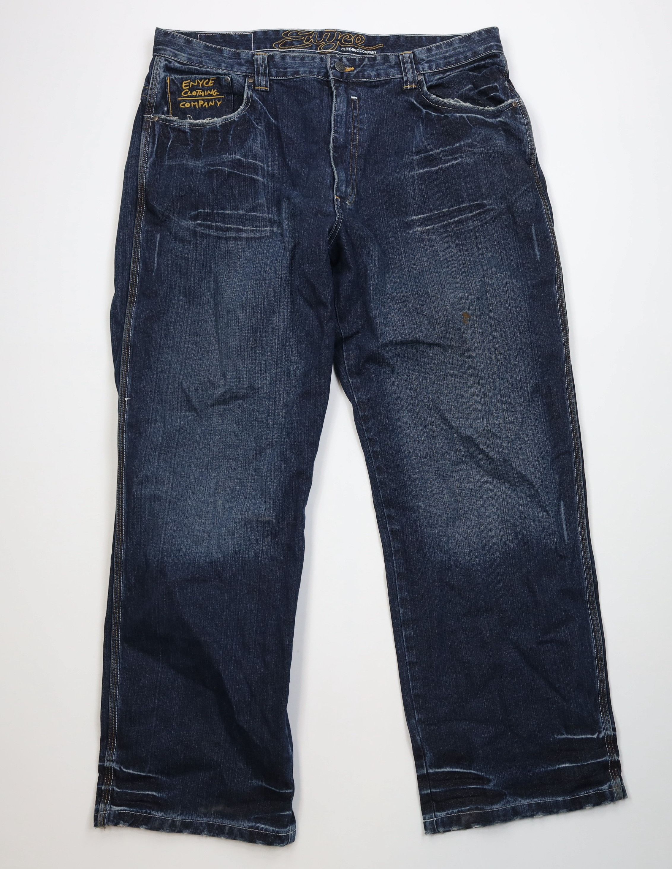 Vintage Vintage 90s Y2K Enyce Baggy Fit Wide Leg Denim Jeans Blue Size US 40 / EU 56 - 1 Thumbnail