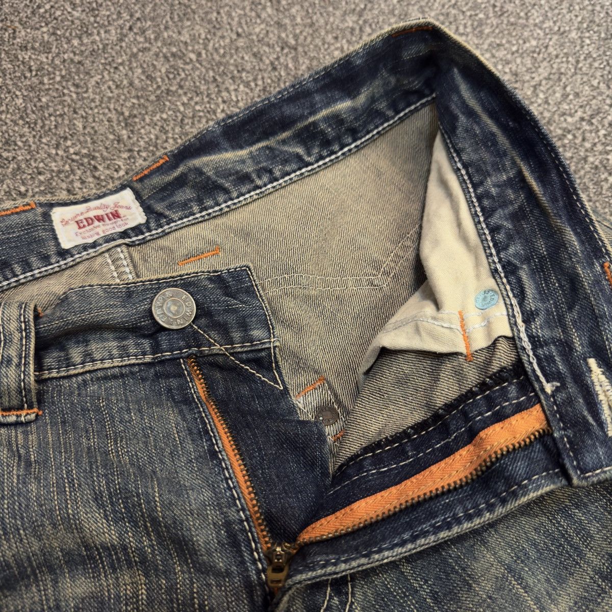 If Six Was Nine 🔥🇯🇵 Japanese 90s Edwin XV Rusty Clawmark Denim Size US 34 / EU 50 - 12 Thumbnail