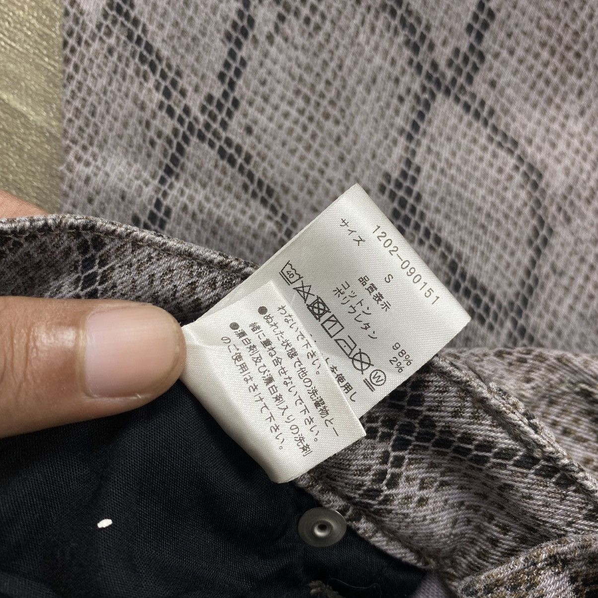 Hysteric Glamour × Japanese Brand Envym snake skin flare jeans pant Size US 26 / EU 42 - 14 Thumbnail