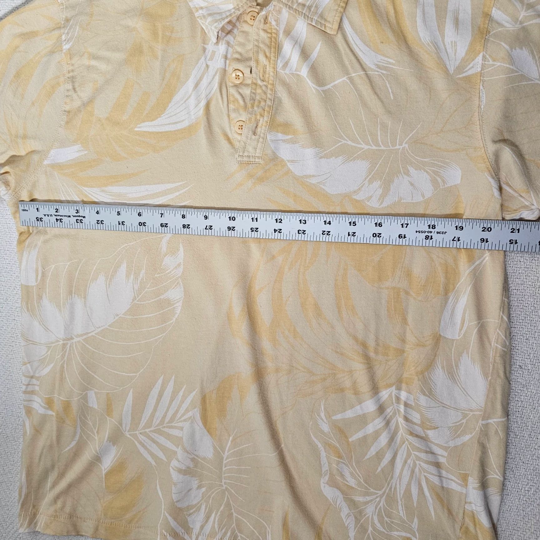 Cubavera Cubavera Lightweight Orange Floral Polo Shirt Men’s Large Short Sleeve Cotton Size US L / EU 52-54 / 3 - 4 Thumbnail