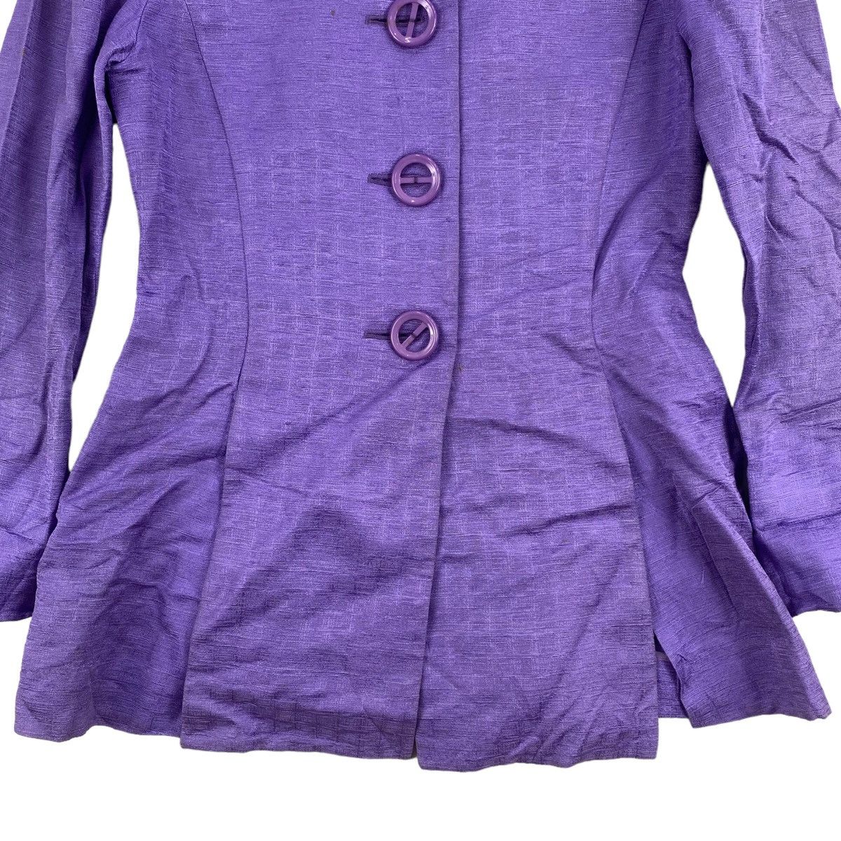 Dior CHRISTIAN MISS DIOR Button Up Purple Dress Jacket Size S / US 4 / IT 40 - 3 Thumbnail