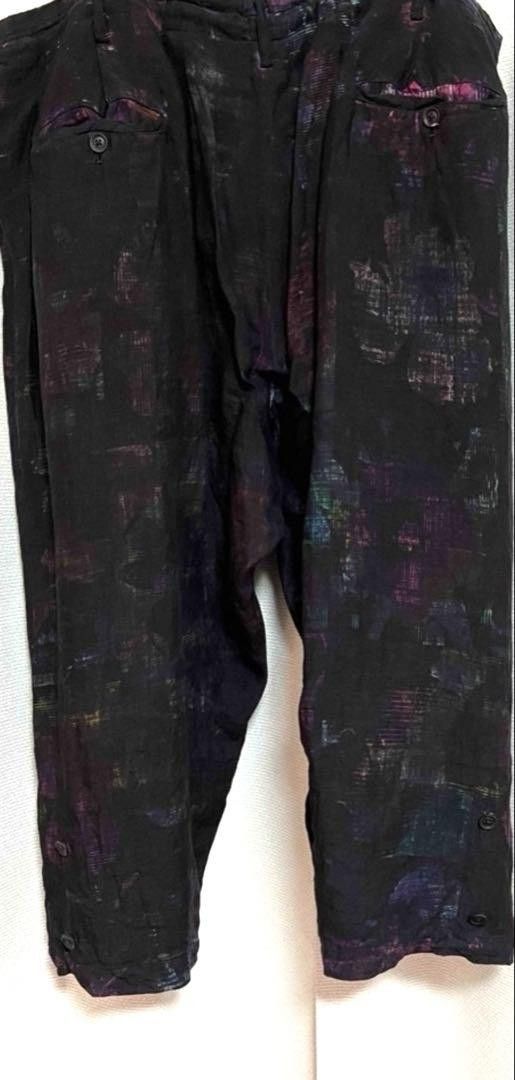 Yohji Yamamoto Yohji Yamamoto Pour Homme / 22SS Flower Pattern Linen Pants Size US 44 / EU 60 - 2 Thumbnail