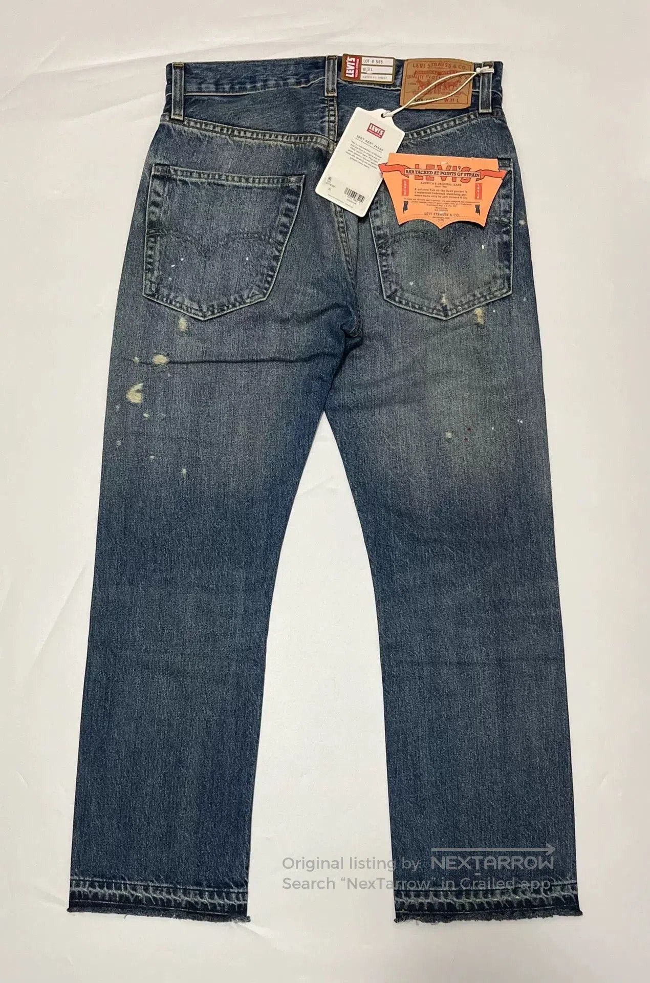 Levi's vintage distressed denim jeans by levi's. Size US 31 - 8 Thumbnail