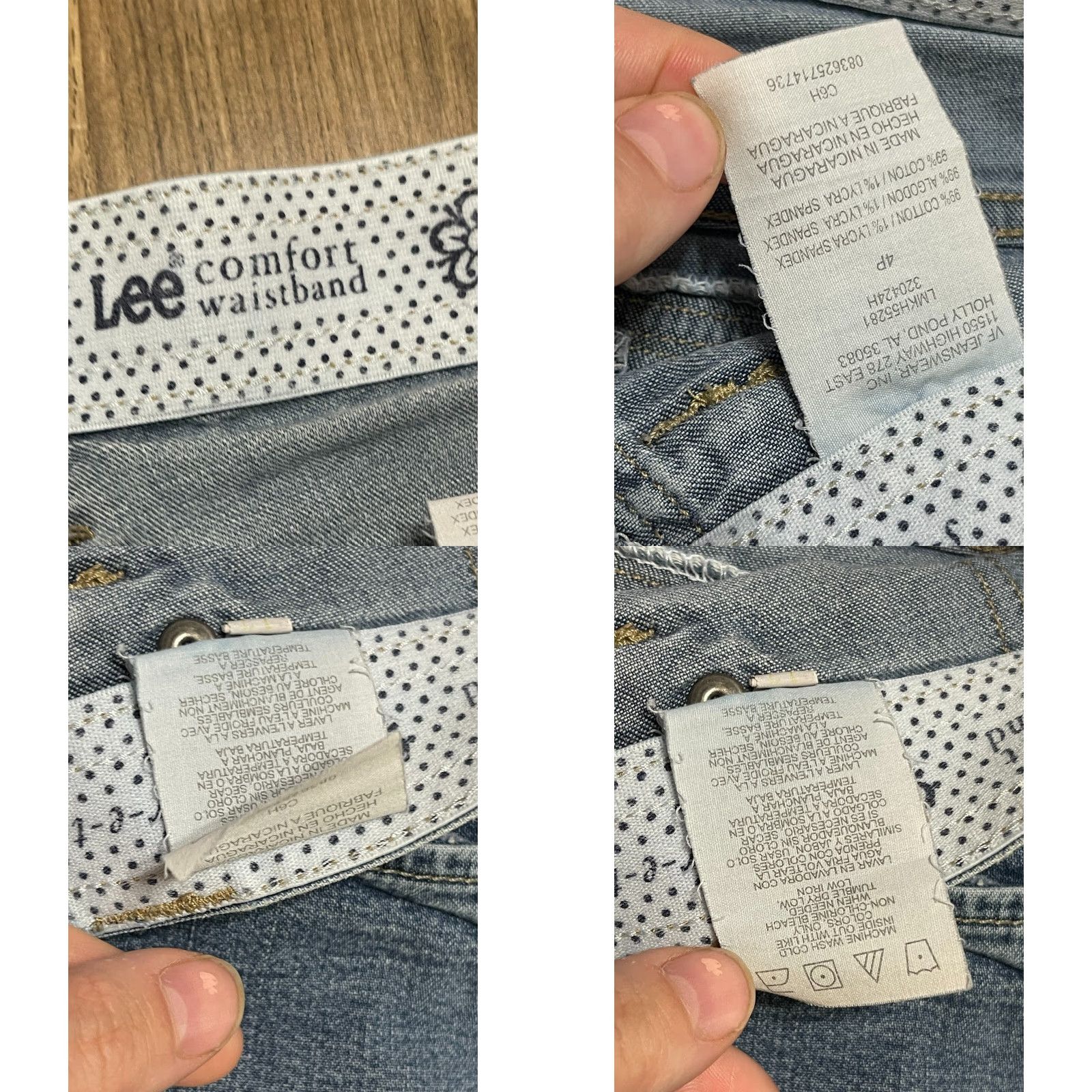 Lee Lee Jeans Women's Size 4P Blue Denim Capris Comfort Waistband Size 27" / US 4 / IT 40 - 8 Thumbnail