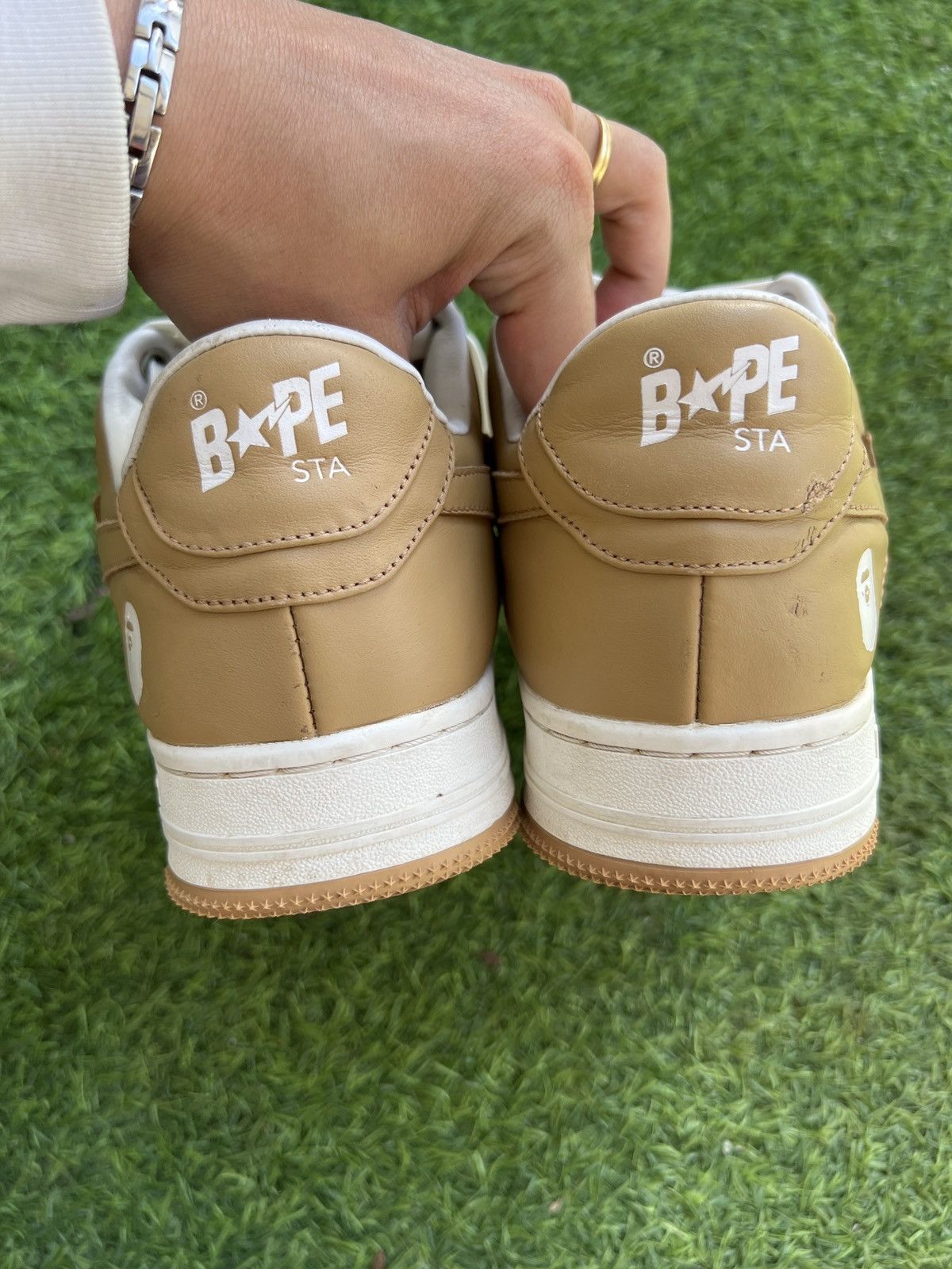Bape Bape Sta Low Beige Size US 9.5 / EU 42-43 - 4 Thumbnail