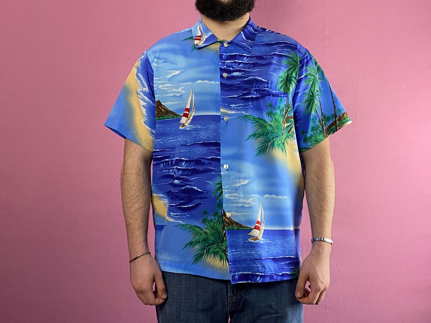 Designer × Vintage Shoreline Hawaii Vintage Men's Island Print Hawaiian Shirt Size US L / EU 52-54 / 3 - 3 Thumbnail