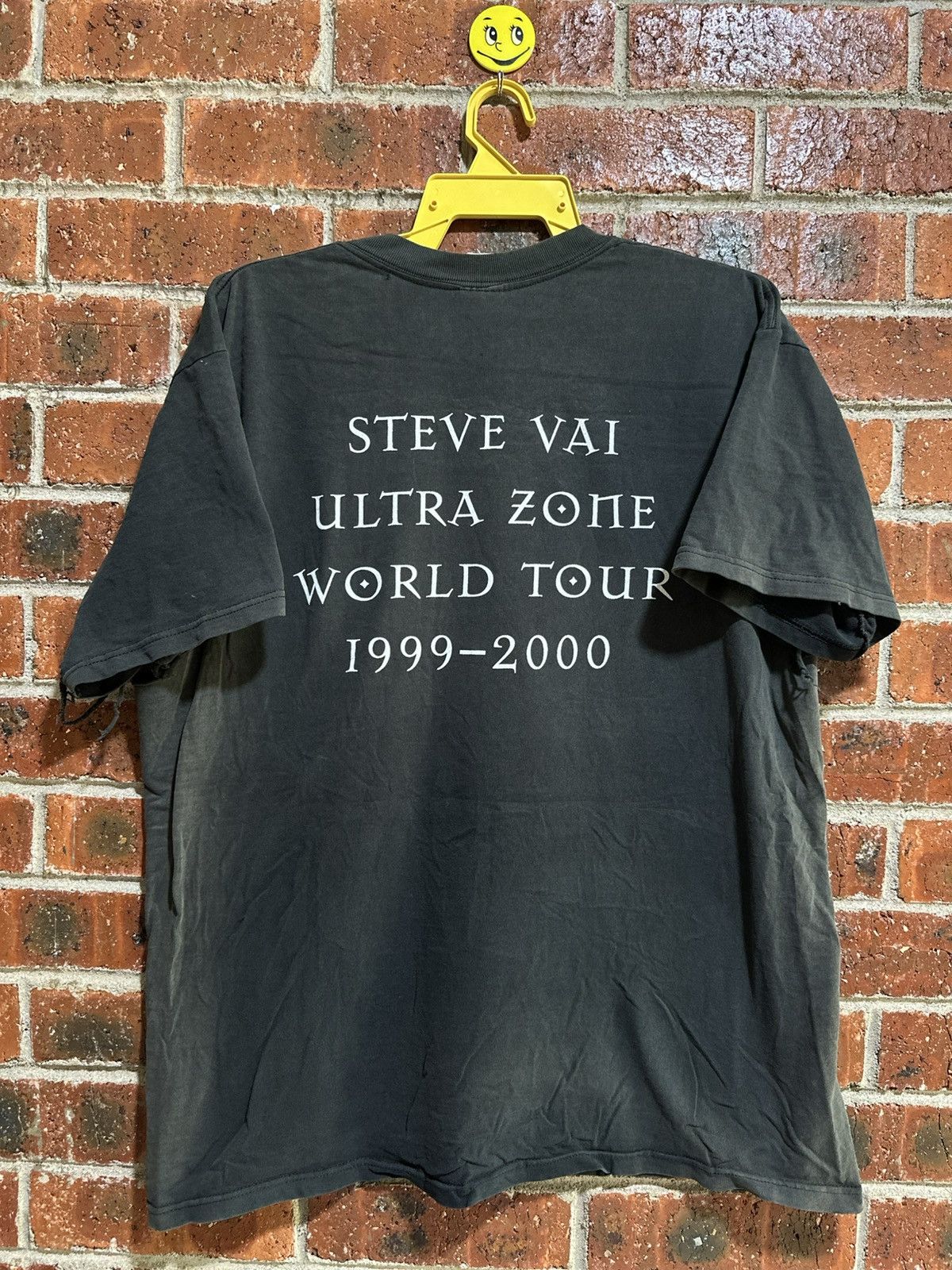 Band Tees Thrashed Vintage Steve Vai Ultra Zone Sun Faded Grunge Tee Size US XL / EU 56 / 4 - 9 Thumbnail
