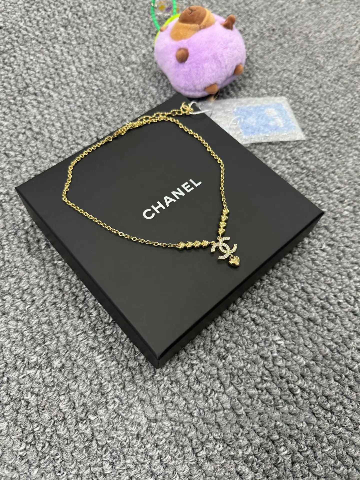 Chanel Chanel Gold heart double C necklace| Size ONE SIZE - 3 Thumbnail