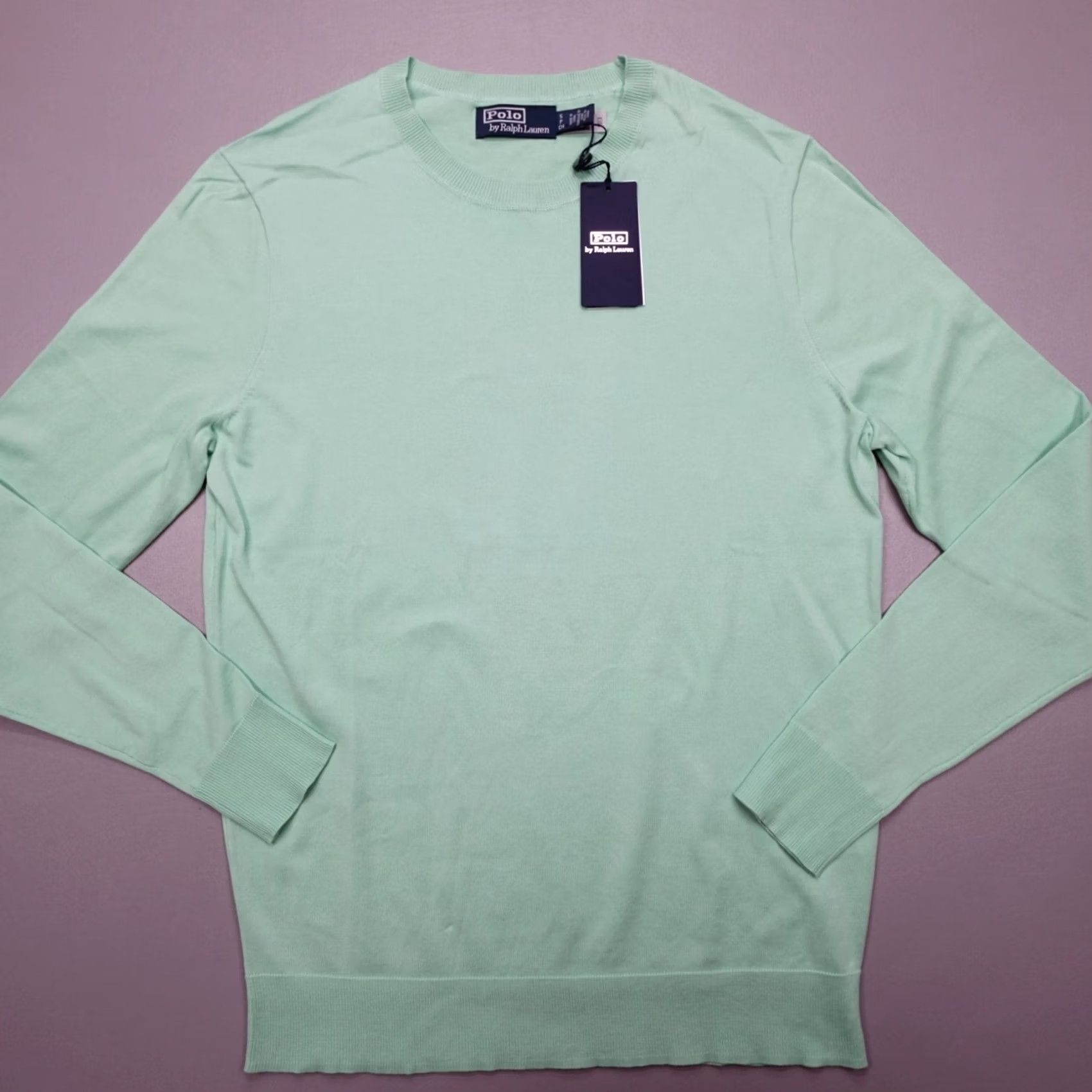 Ralph Lauren Polo Ralph Lauren Classics Crewneck Sweater Light Green Cotton Men's Size S Size US S / EU 44-46 / 1 - 2 Thumbnail